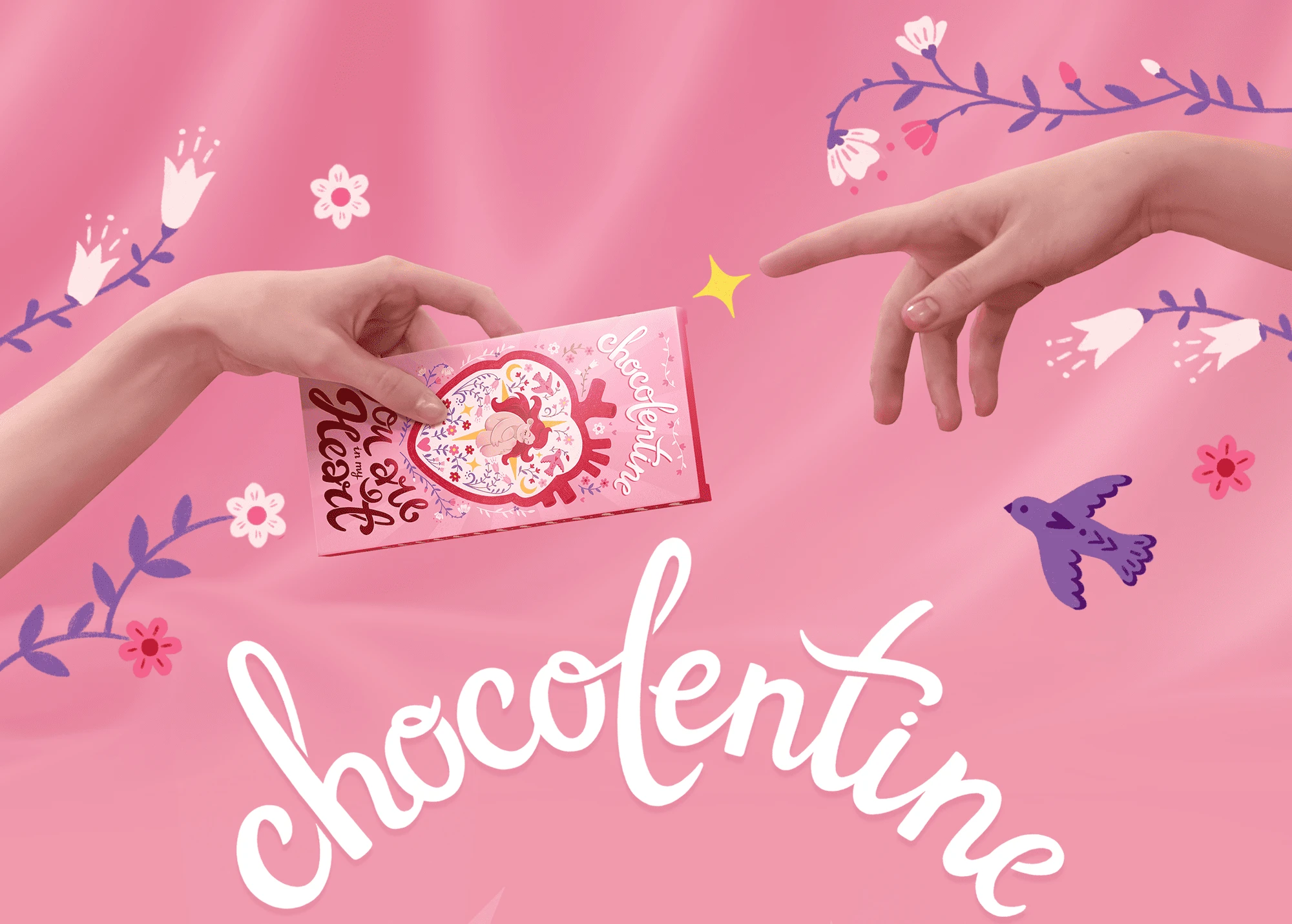 Упаковка шоколадки-валентинки + леттеринг — Изображение №1 — Брендинг, Иллюстрация на Dprofile