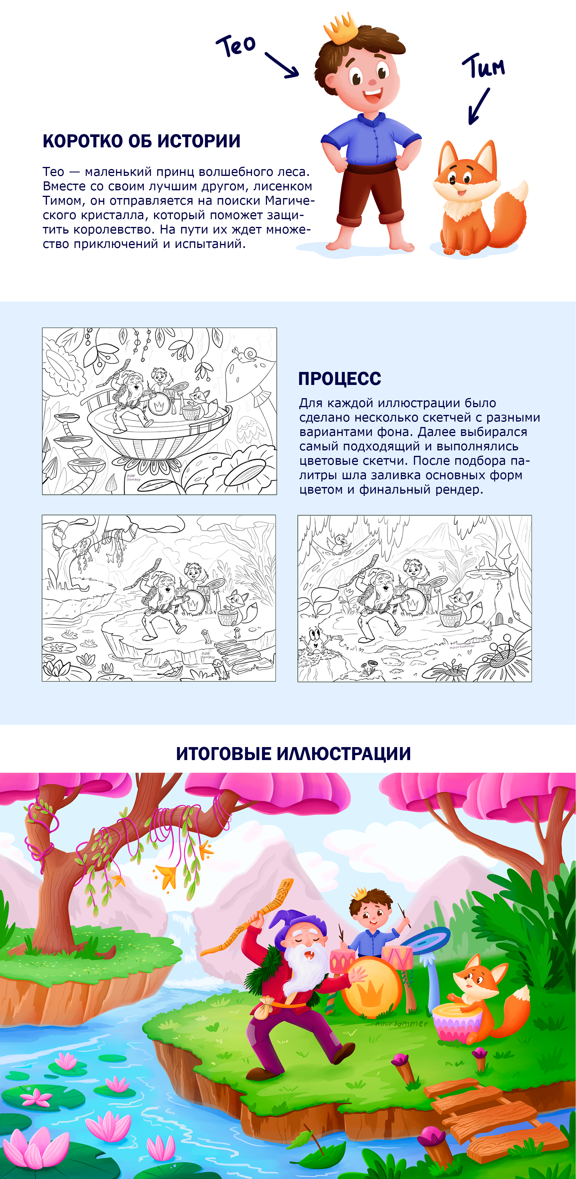 Иллюстрации для детской книги для мобильного приложения дет… — Изображение №3 — Иллюстрация на Dprofile