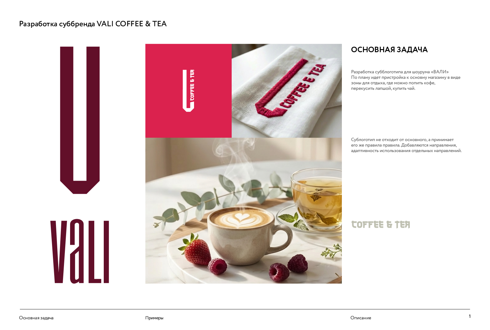 Разработка суббренда "Вали Кофе и Чай" — Изображение №1 — Интерфейсы, Брендинг на Dprofile