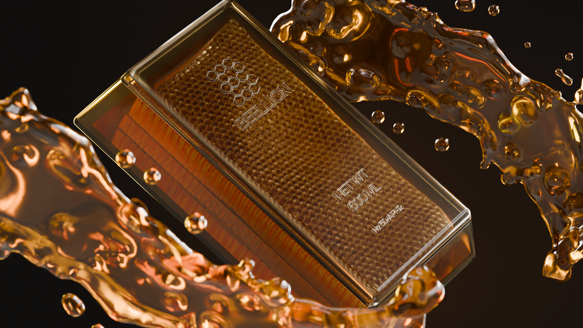 Мёд BEELLION — это золото, добытое ульем — Изображение №6 — Брендинг, 3D на Dprofile