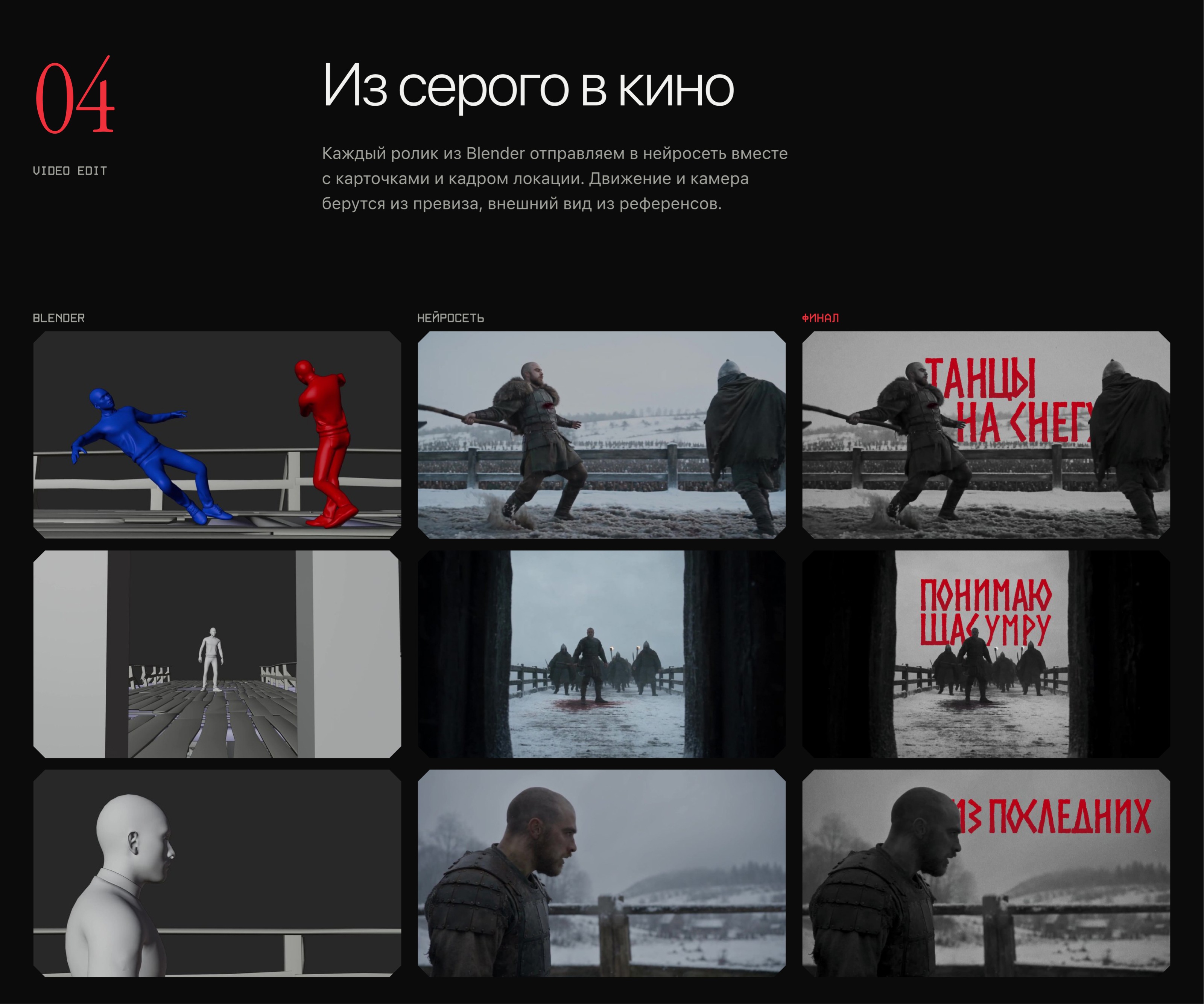 Танцы на снегу: концепт клипа без камеры и актёров — Изображение №6 — Анимация, Нейро на Dprofile