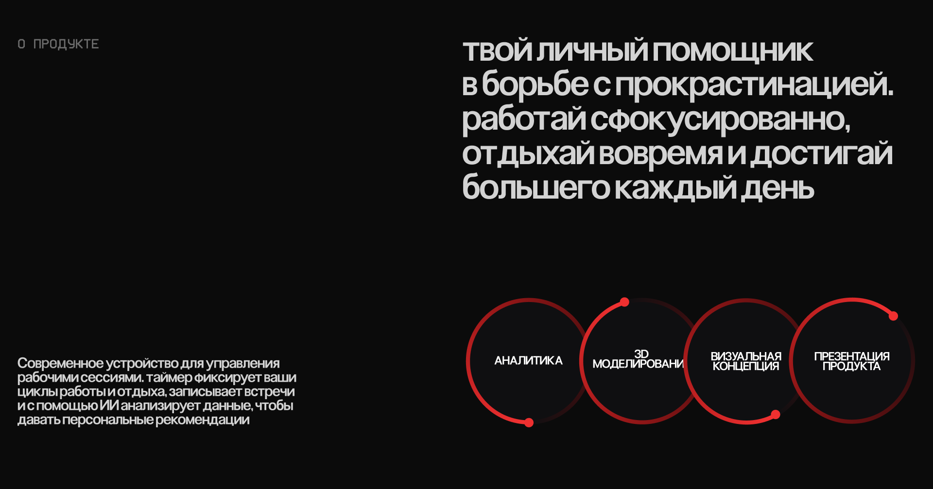 Tommy | AI-помощник для работы по методу помидоро — Изображение №2 — Интерфейсы, Брендинг на Dprofile