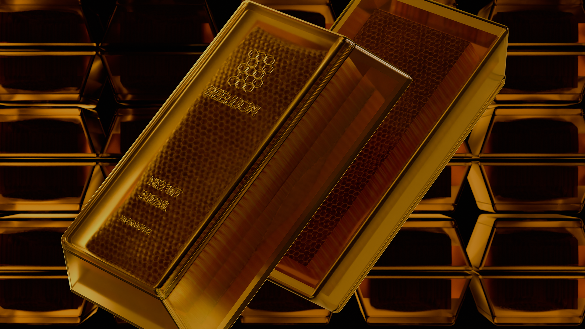 Мёд BEELLION — это золото, добытое ульем — Изображение №8 — Брендинг, 3D на Dprofile