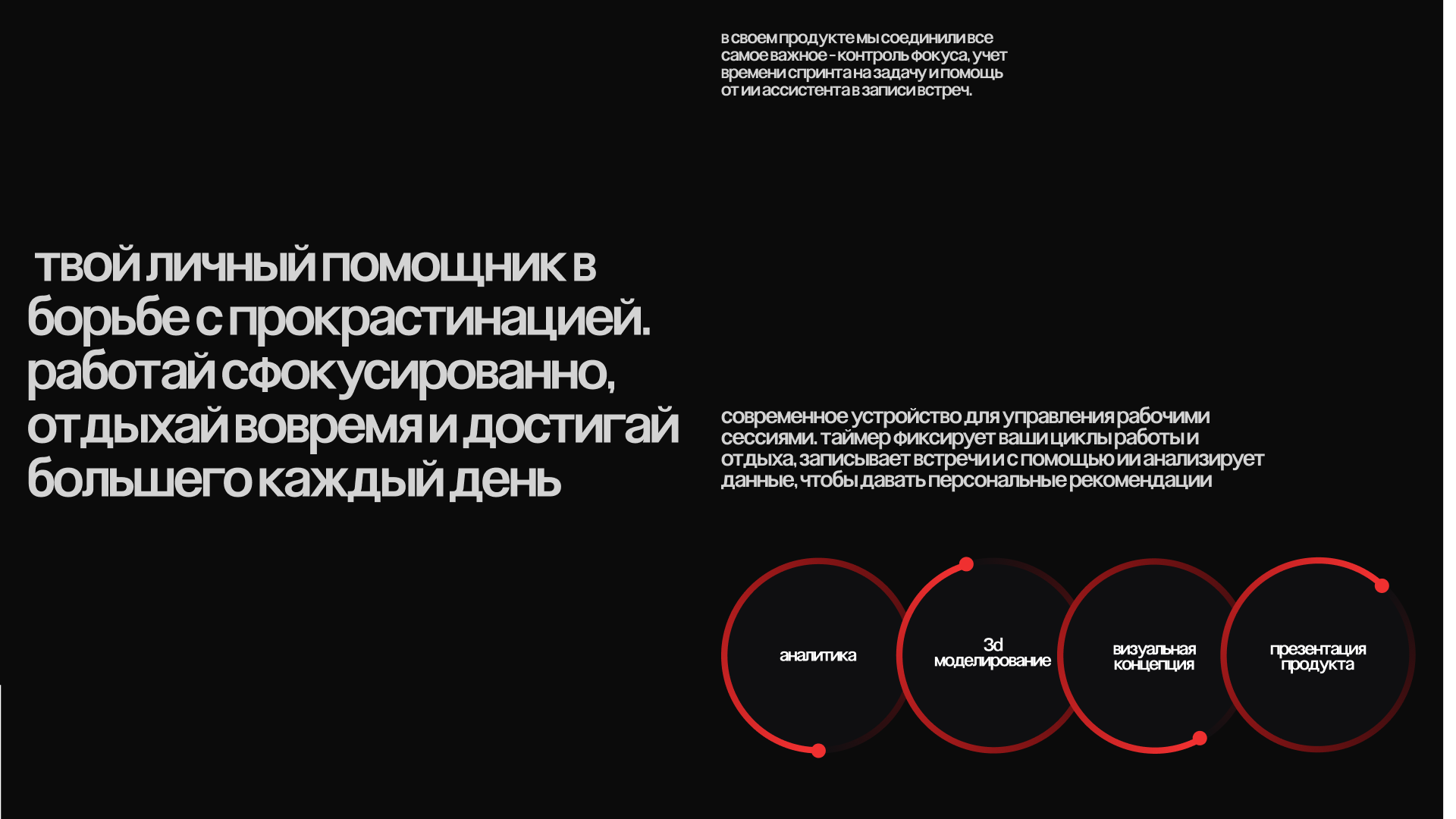 Tommy | AI-помощник для работы по методу помидоро — Изображение №2 — Интерфейсы, Брендинг на Dprofile