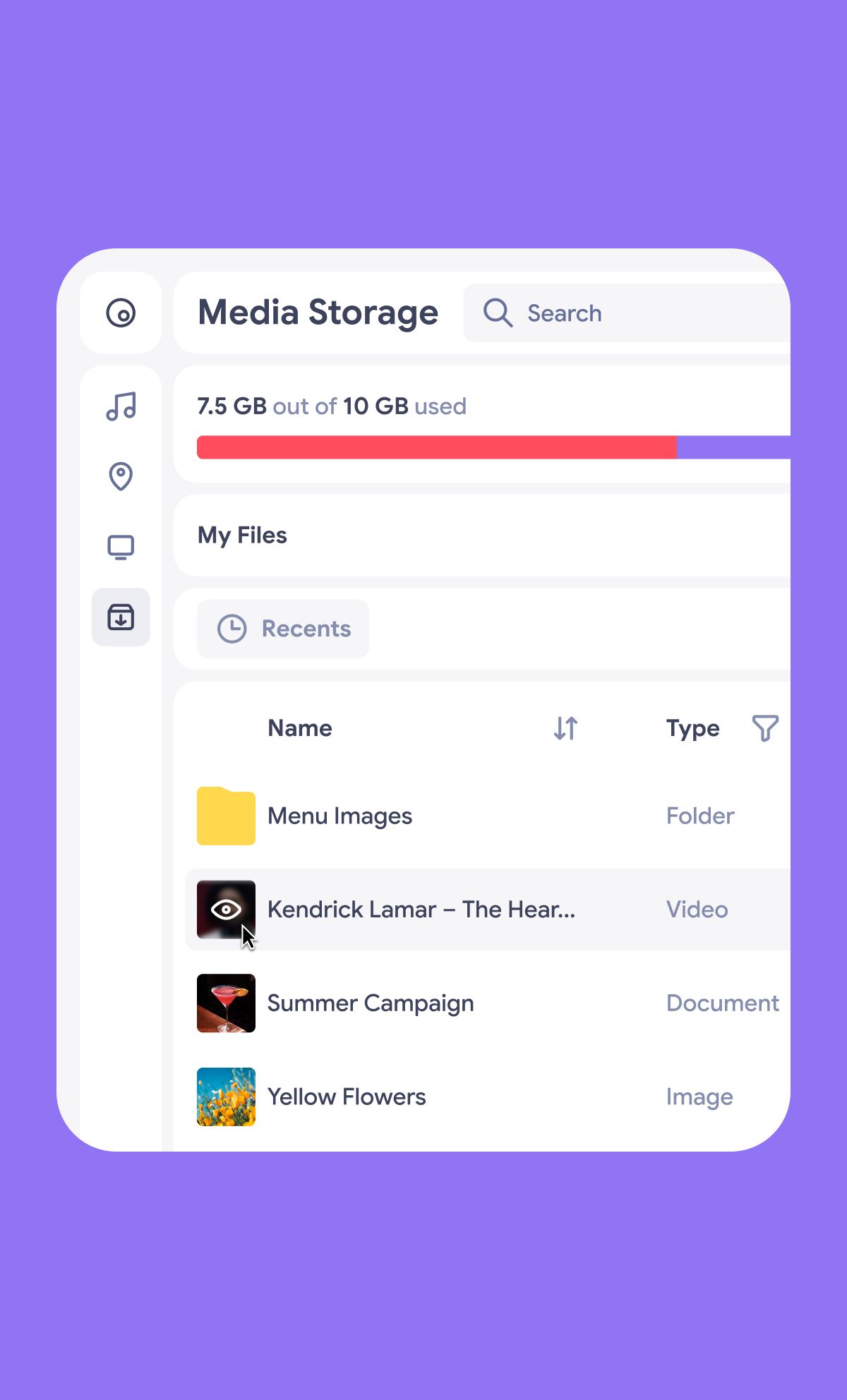 MEDIA STORAGE | PRODUCT, UX/UI DESIGN — Изображение №21 — Интерфейсы на Dprofile