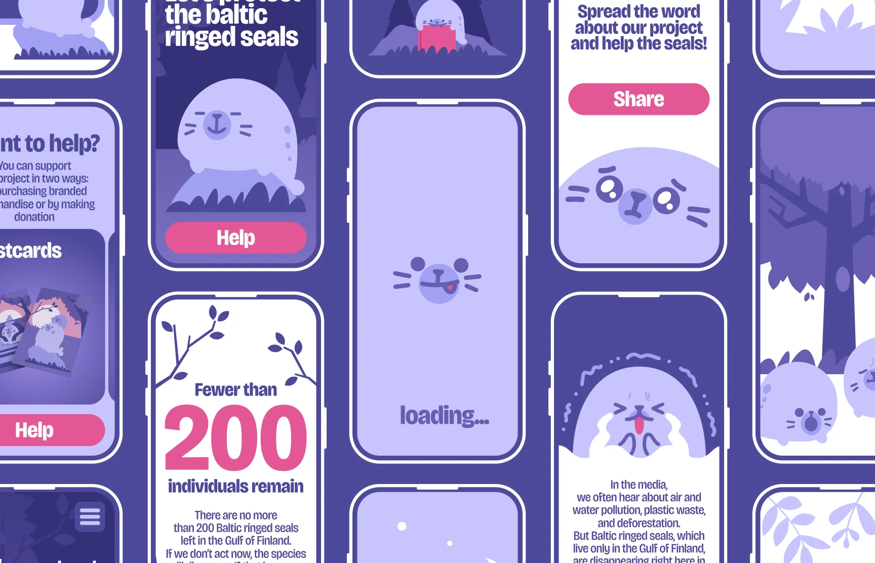 BALTIC SEALS | ILLUSTRATED LANDING — Изображение №10 — Интерфейсы, Иллюстрация на Dprofile