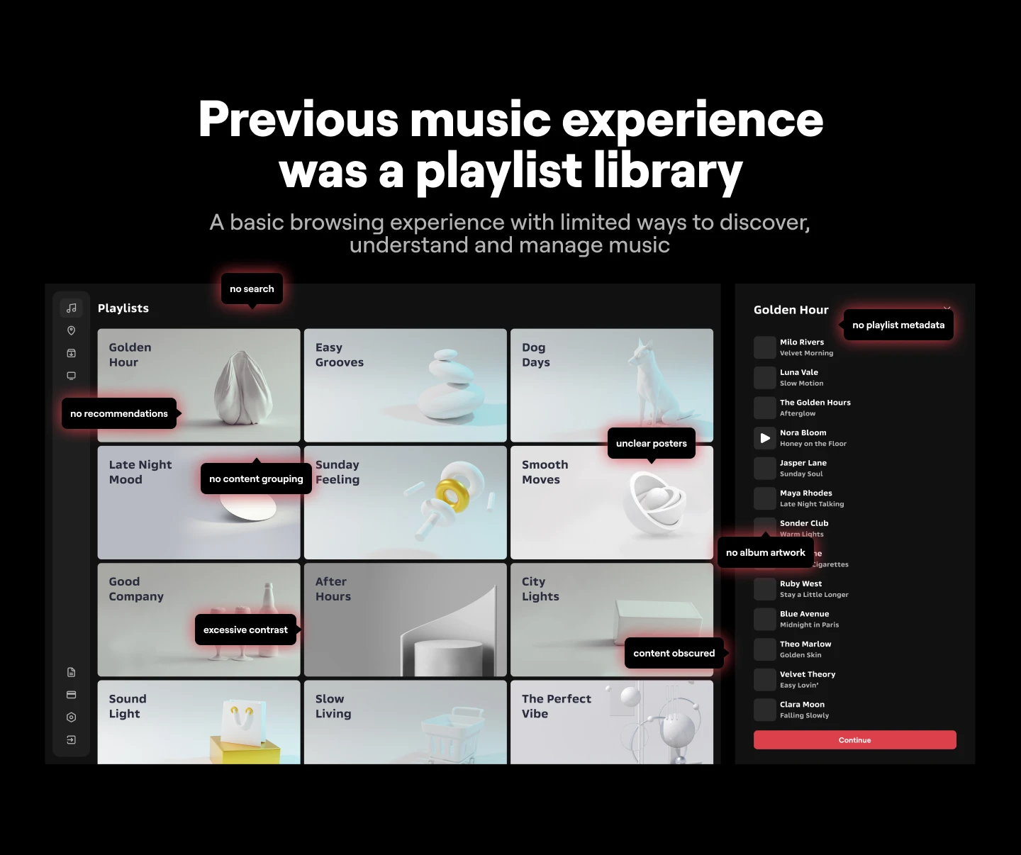 MUSIC DISCOVERY FOR BUSINESS | UX/UI & PRODUCT DESIGN — Изображение №5 — Интерфейсы на Dprofile