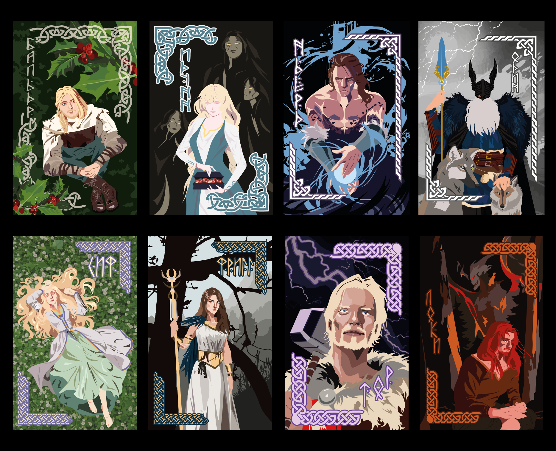 ИЛЛЮСТРАЦИИ I ILLUSTRATIONS Скандинавские боги на Dprofile