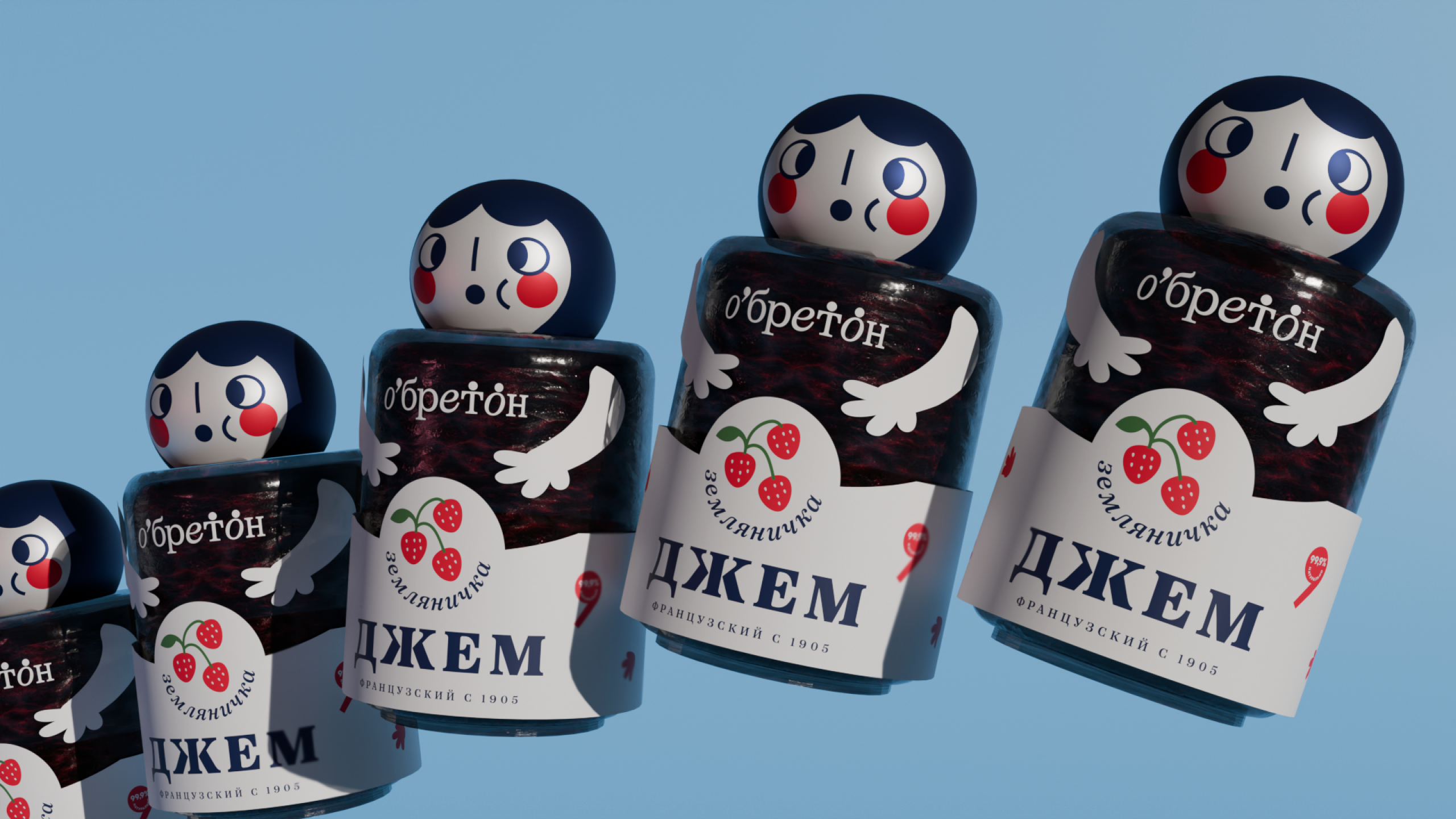 Упаковка джема O'бретон — Изображение №8 — Брендинг, 3D на Dprofile