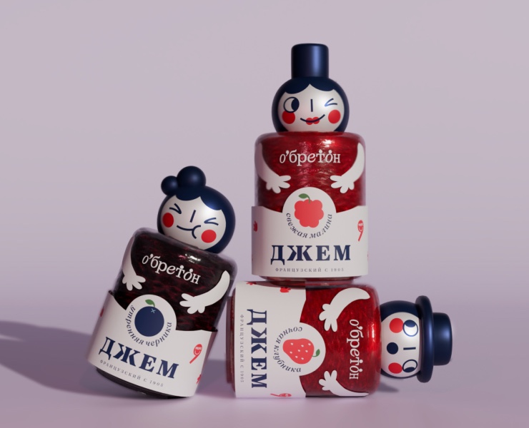Упаковка джема O'бретон на Dprofile