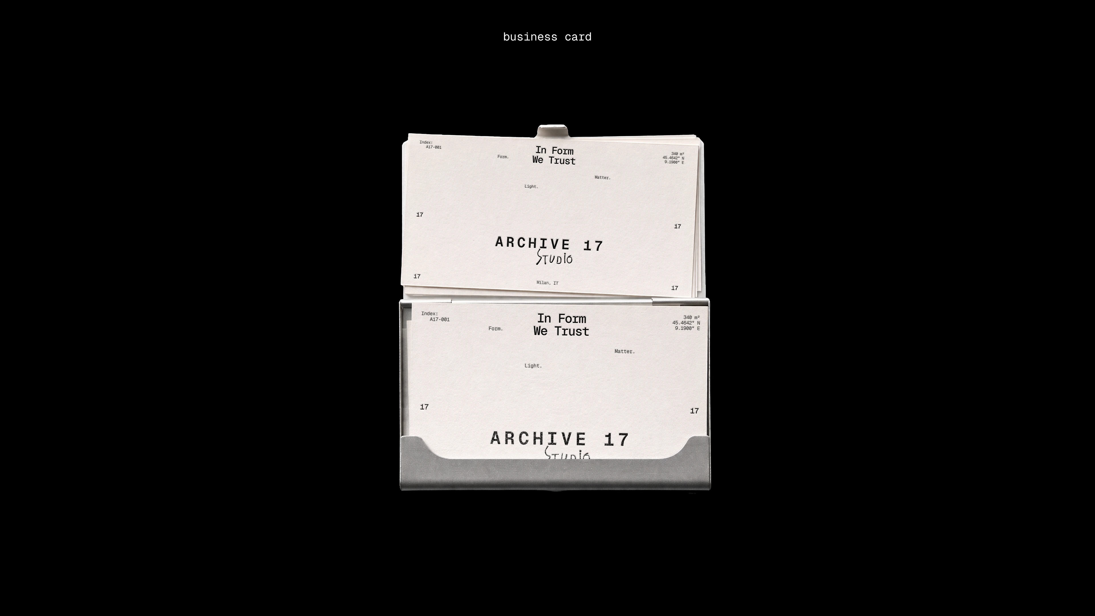Айдентика для студии архитектуры / ARCHIVE 17 — Изображение №8 — Брендинг, Графика на Dprofile