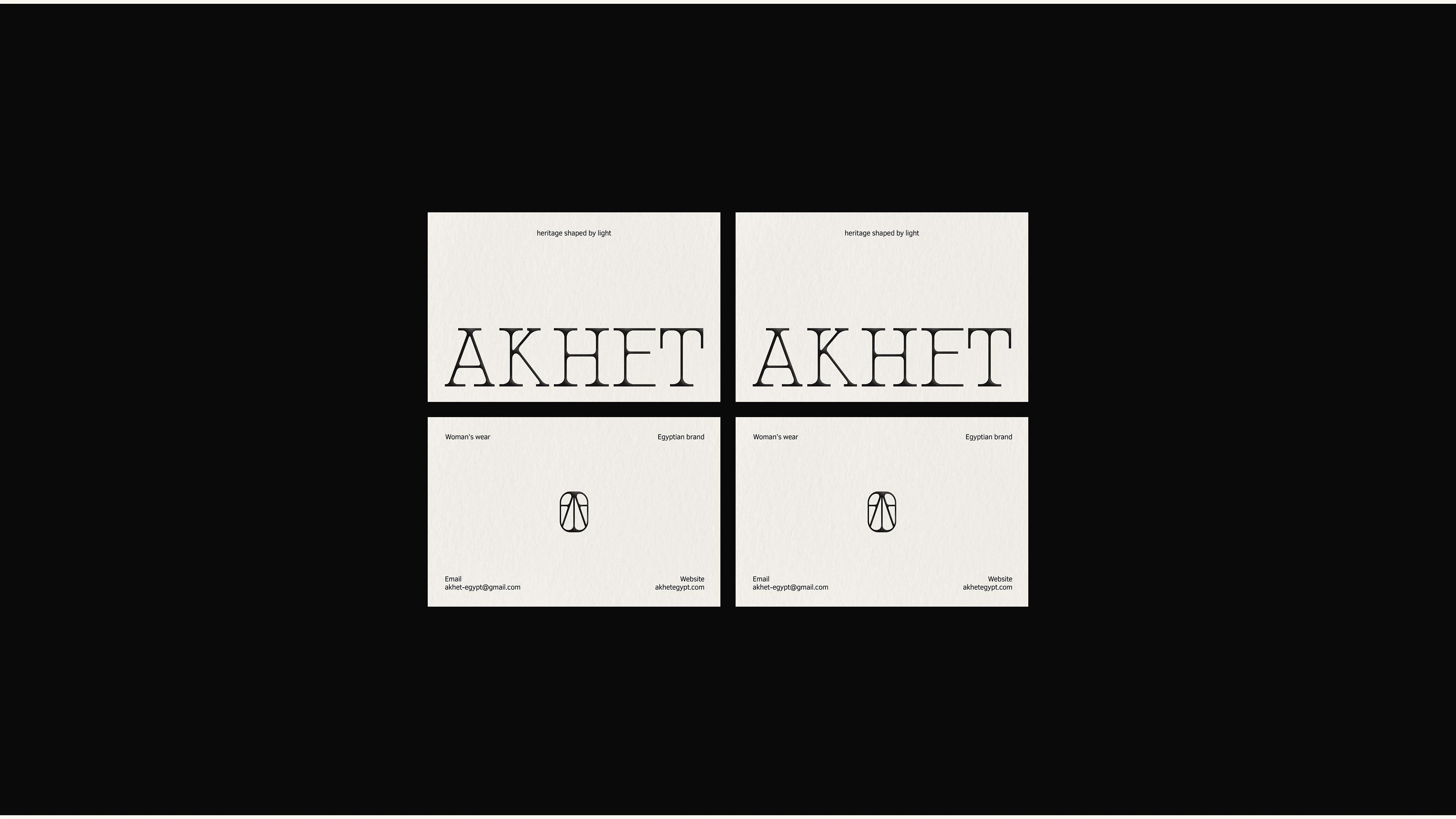 AKHET | Айдентика египетского бренда женской одежды — Изображение №6 — Брендинг на Dprofile