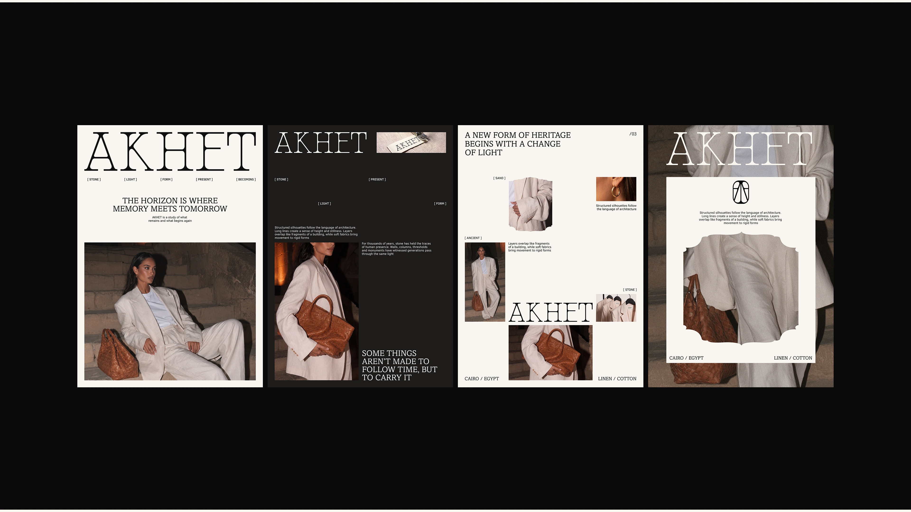 AKHET | Айдентика египетского бренда женской одежды — Изображение №2 — Брендинг на Dprofile