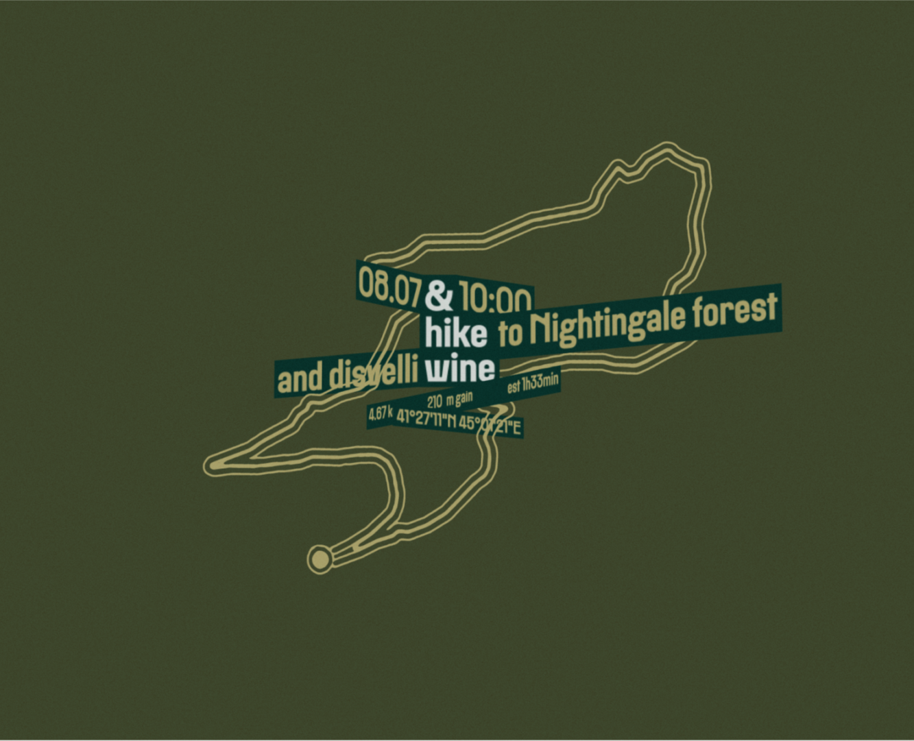 Айдентика для походов Hike & Wine — Брендинг, Анимация на Dprofile