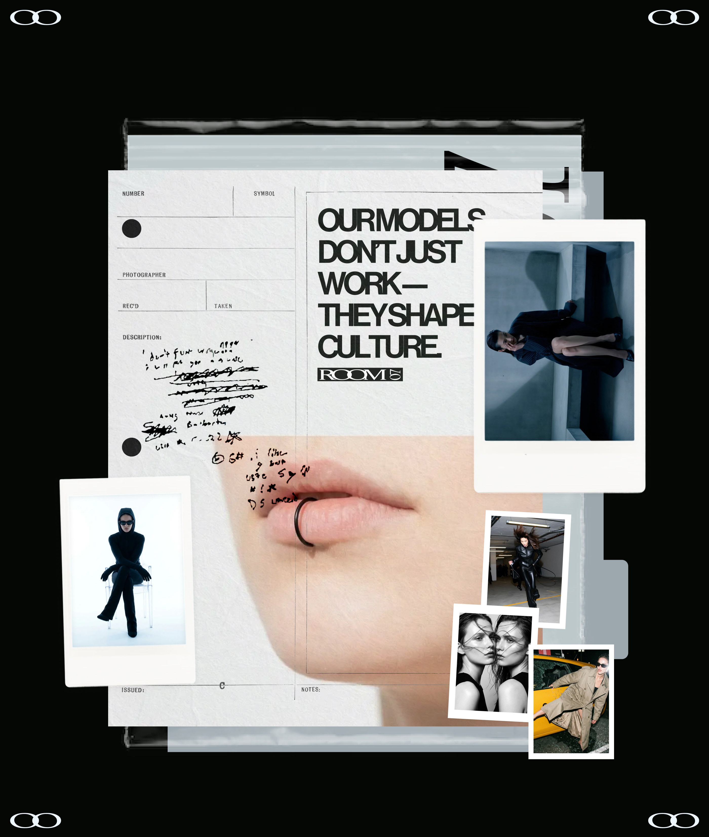 ROOM07 / Брендинг модельного агенства — Изображение №3 — Брендинг, Графика на Dprofile