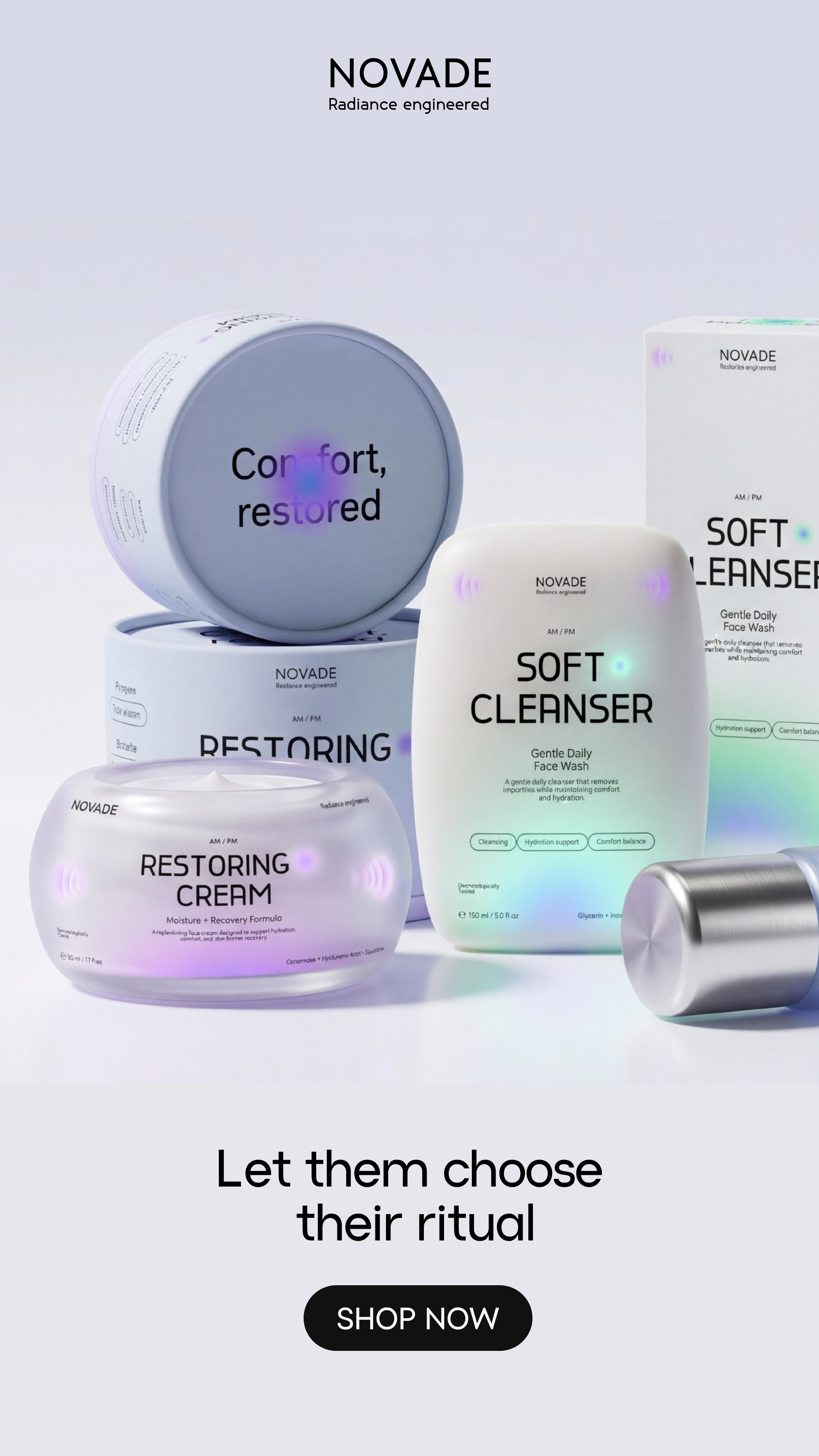 NOVADE skincare / косметика / брендинг — Изображение №17 — Брендинг на Dprofile