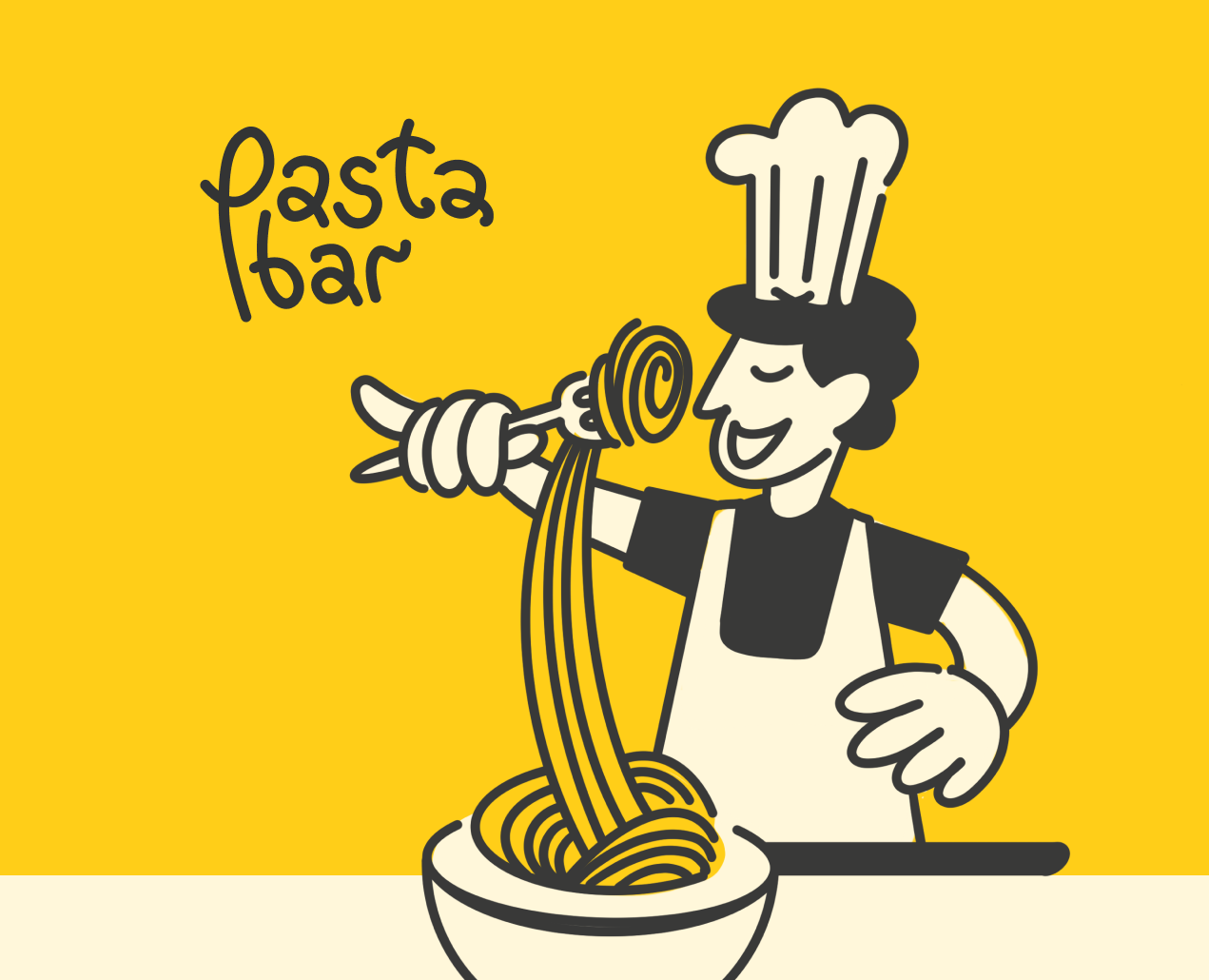 Фирменный стиль  для фуд-трака с пастой — Брендинг на Dprofile