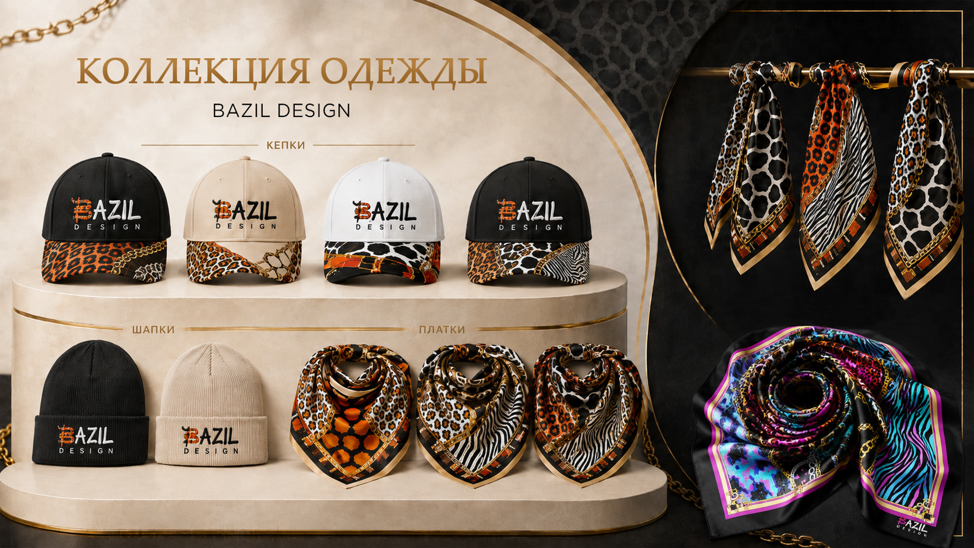 BAZIL DESIGN - дизайн мерча. Роскошь с диким характером. — Изображение №4 — Брендинг на Dprofile