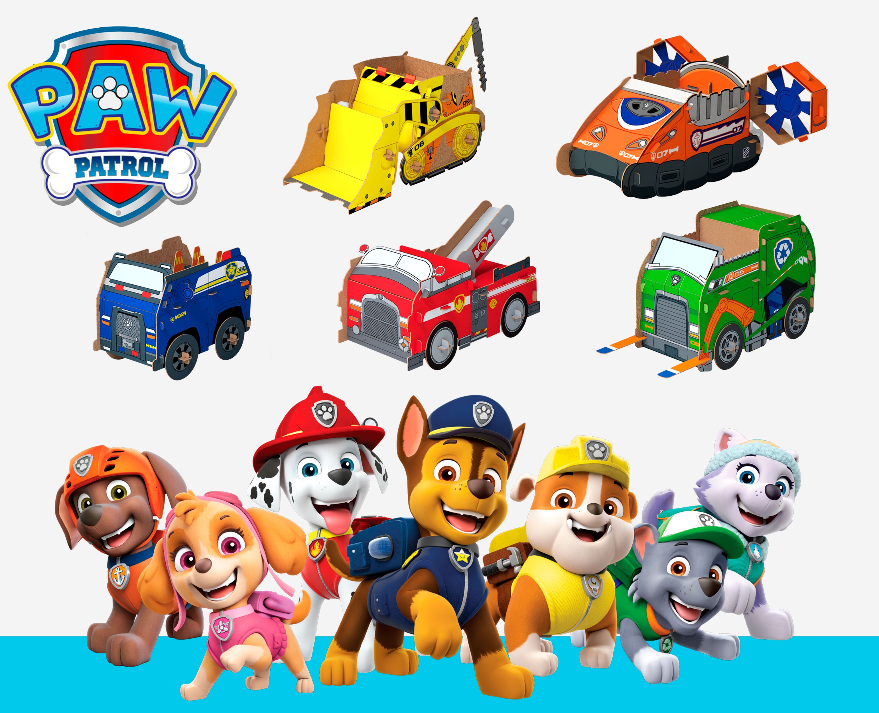Конструктор-раскраска Paw Patrol — Брендинг, 3D на Dprofile