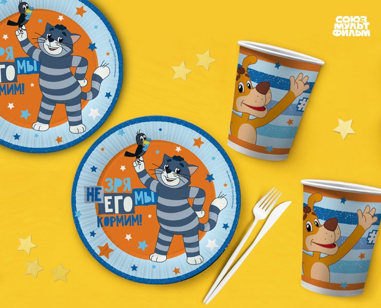 Одноразовая посуда по лицензии "Простоквашино" на Dprofile