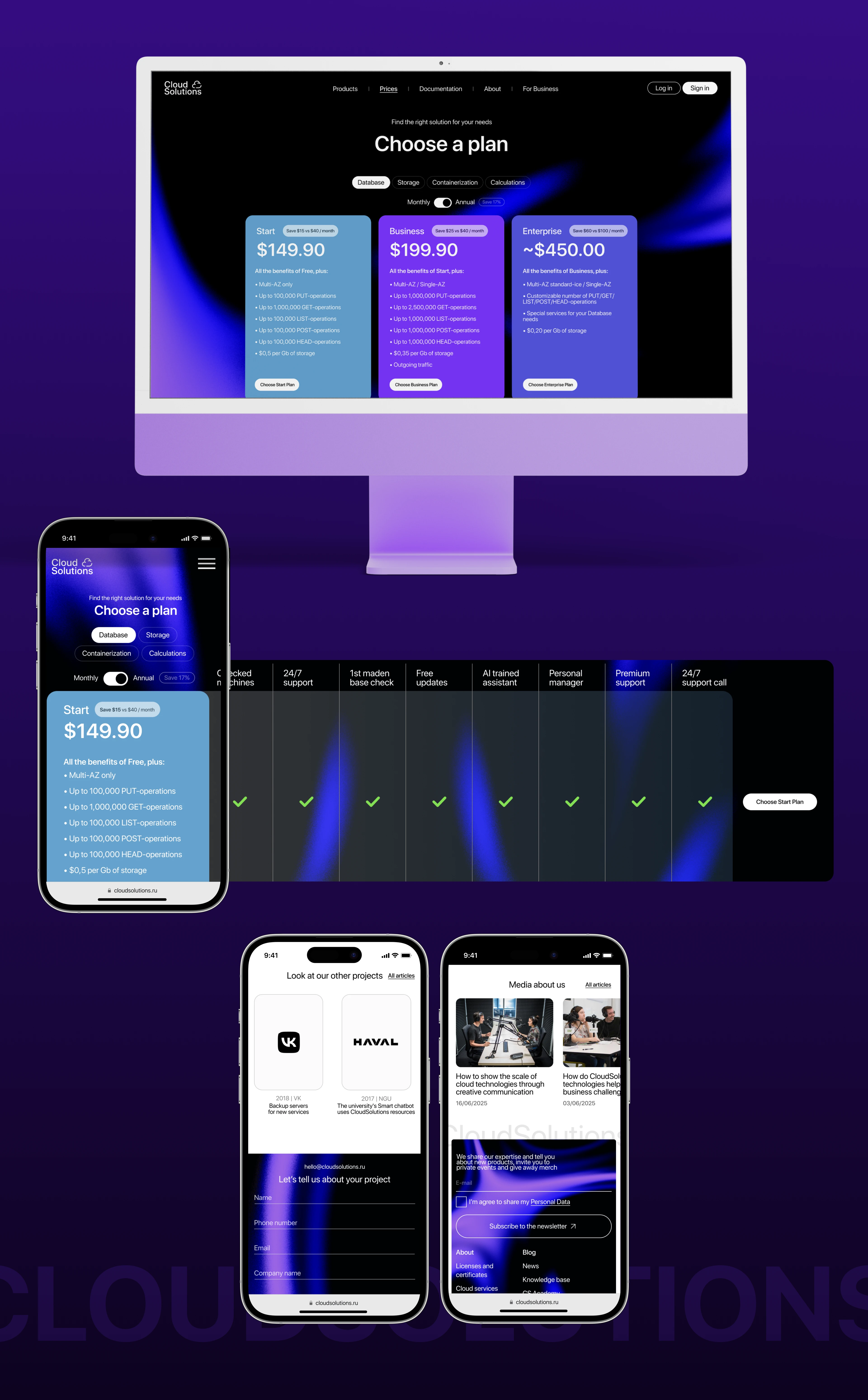 CloudSolutions: b2b Cloud Provider — Изображение №10 — Интерфейсы на Dprofile