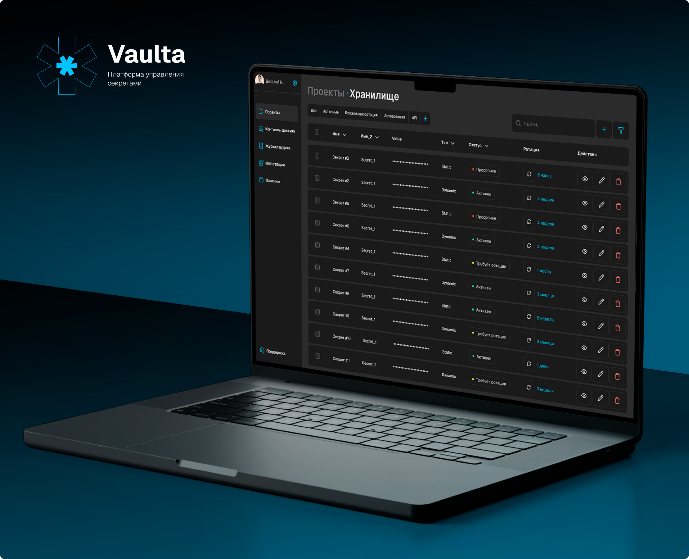 Vaulta | Платформа хранения секретов на Dprofile