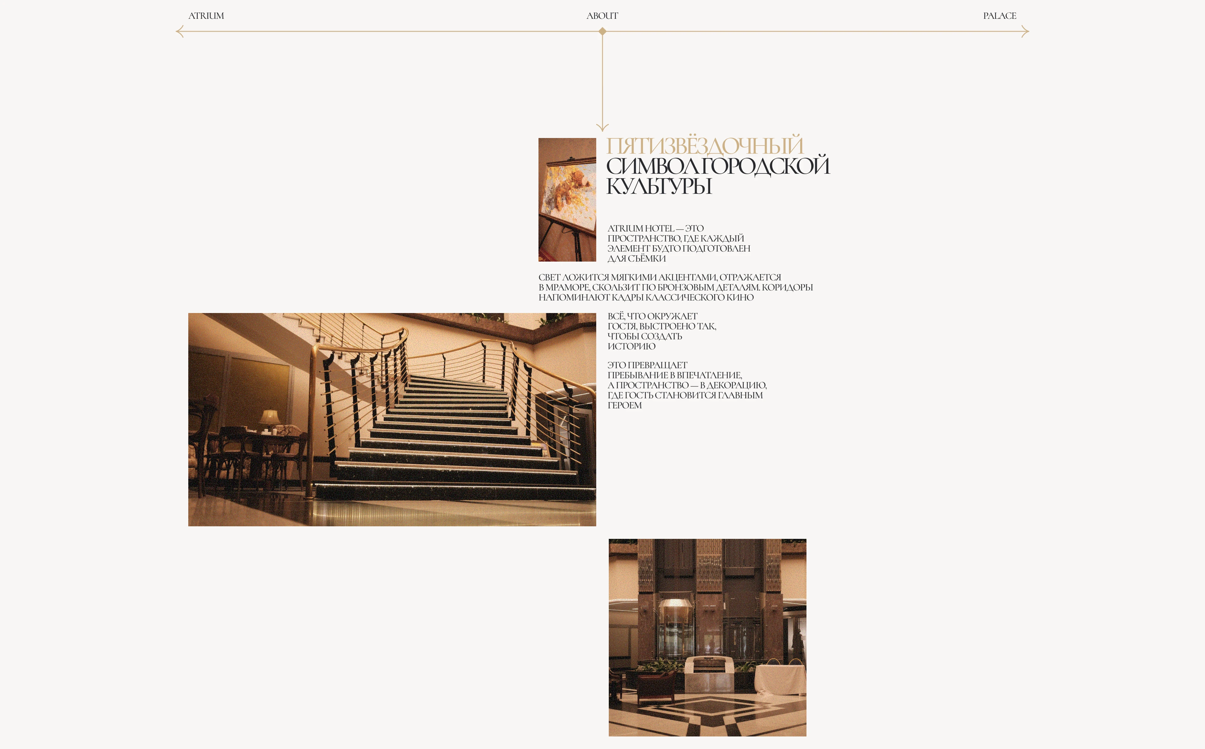 ATRIUM PALACE HOTEL — Изображение №1 — Интерфейсы, Брендинг на Dprofile