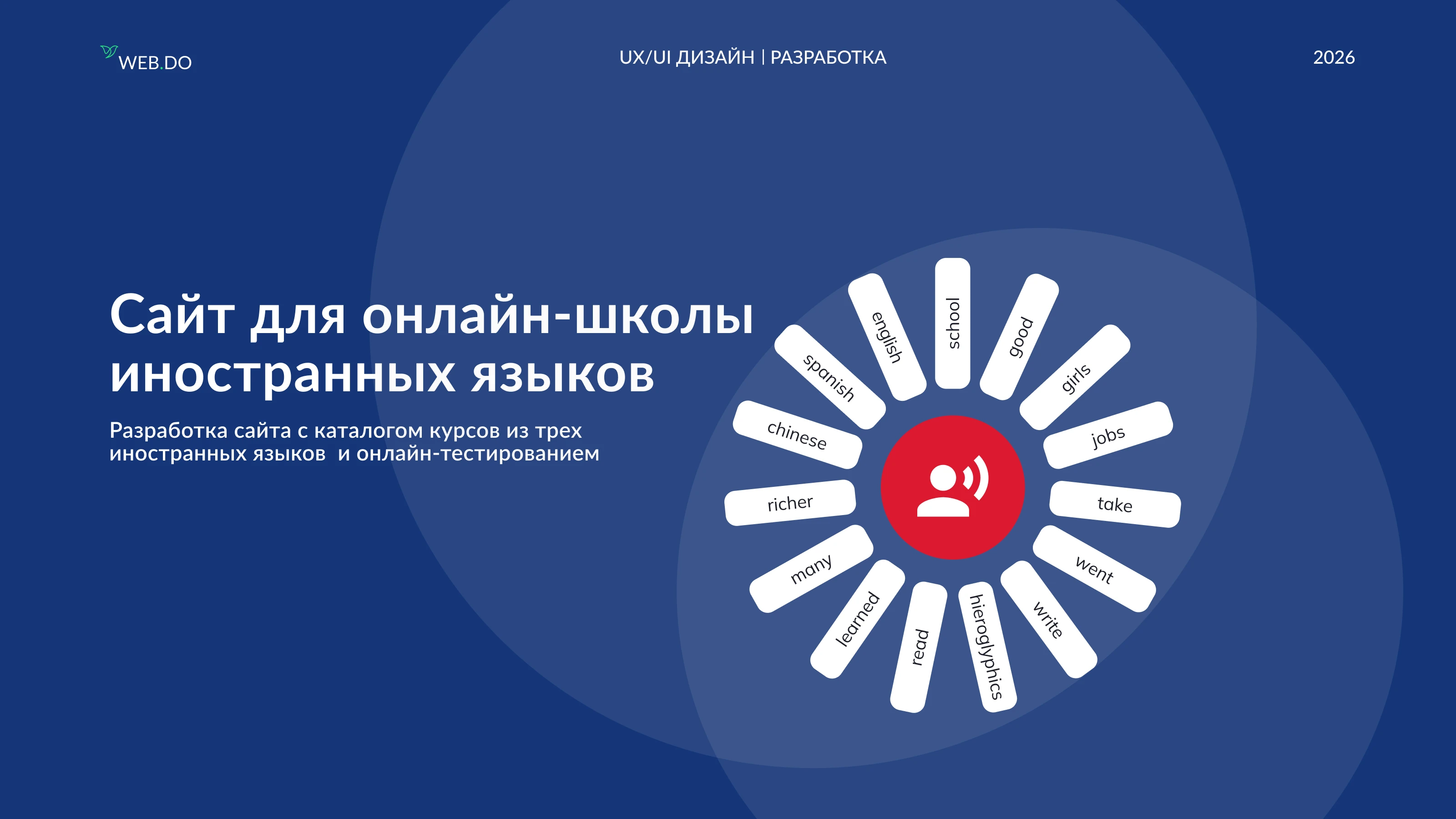 Сайт для онлайн-школы иностранных языков — Изображение №1 — Интерфейсы на Dprofile