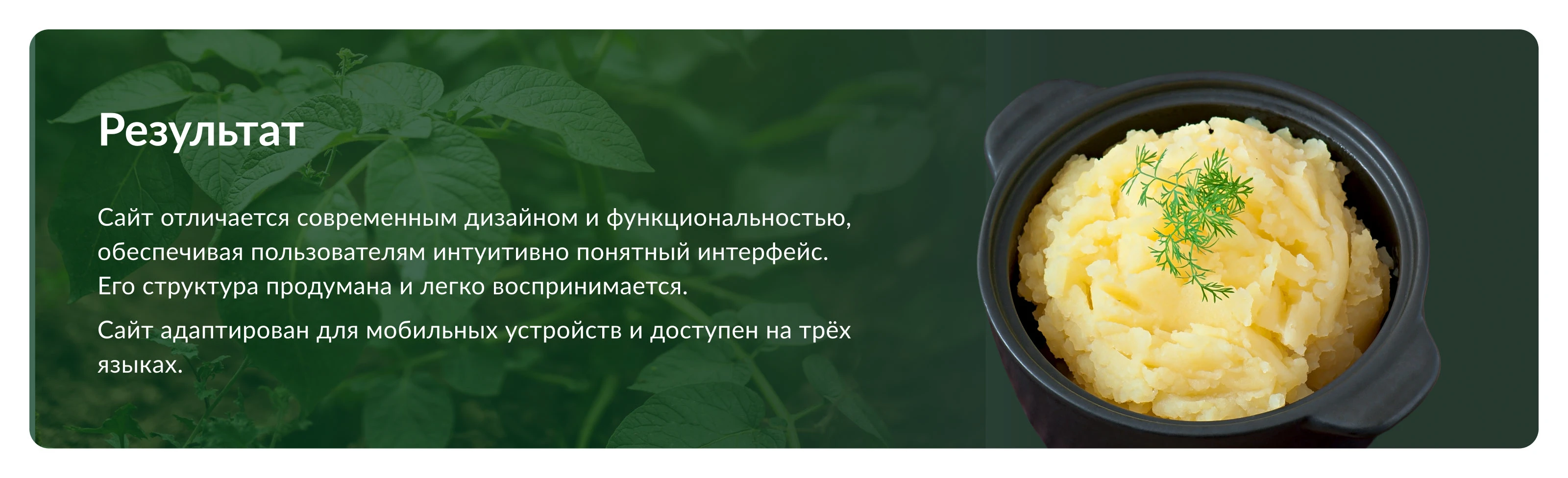 Корпоративный сайт для производителя картофельных хлопьев — Изображение №11 — Интерфейсы на Dprofile