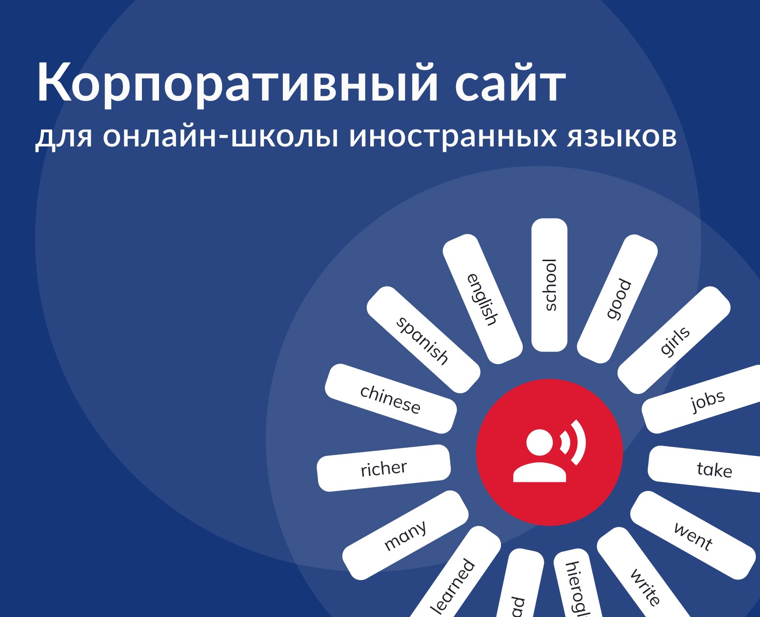 Сайт для онлайн-школы иностранных языков — Интерфейсы на Dprofile
