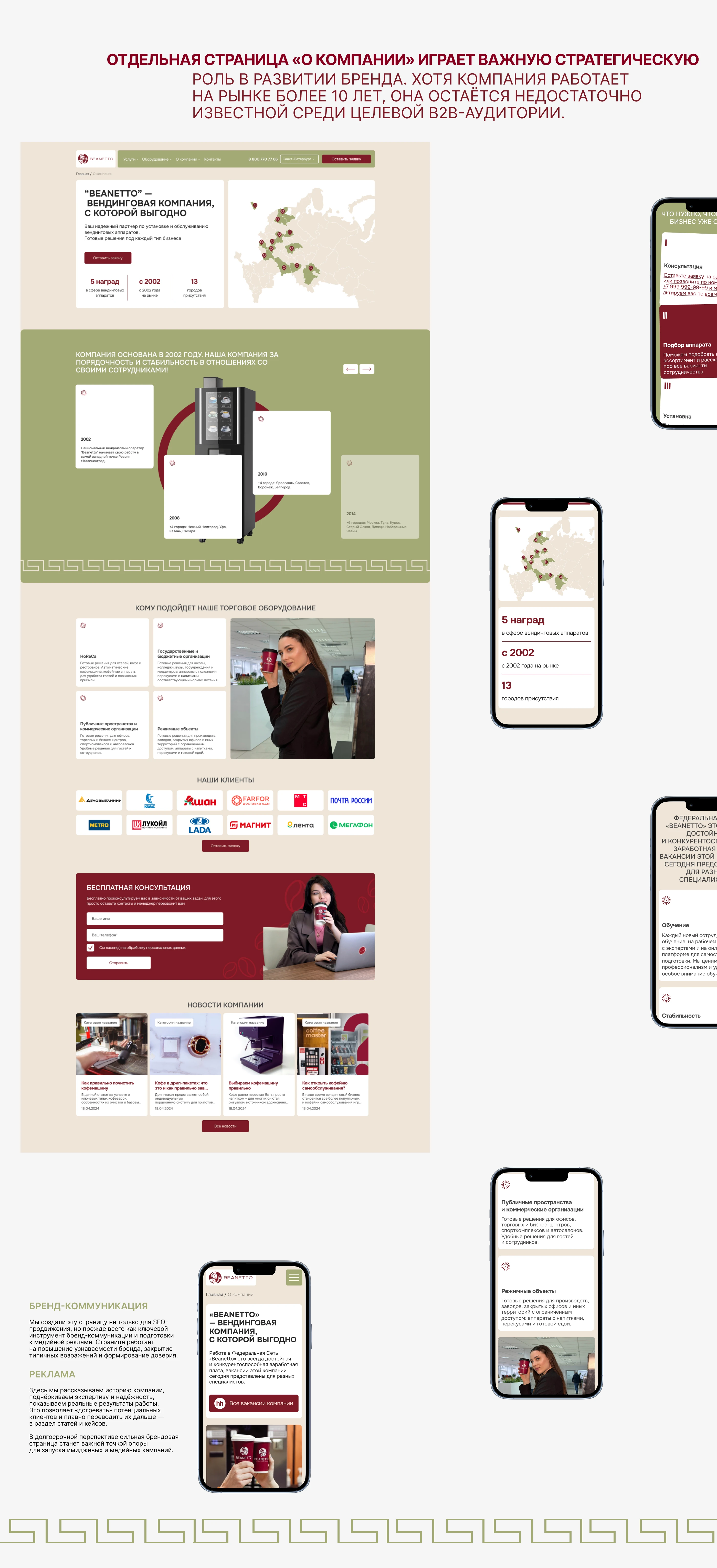 Beanetto.ru — B2B Vending Equipment Website Redesign — Изображение №8 — Интерфейсы на Dprofile