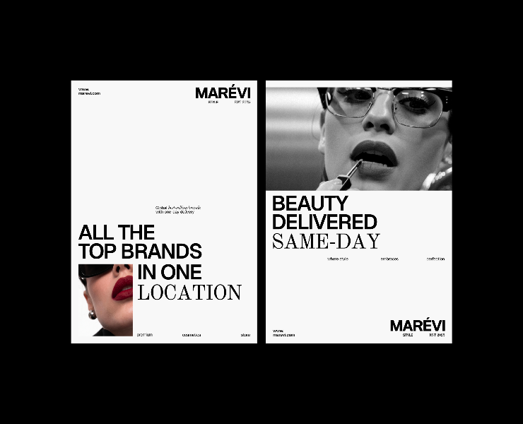 Marevi. Логотип Фирменный стиль Магазин косметики — Брендинг на Dprofile