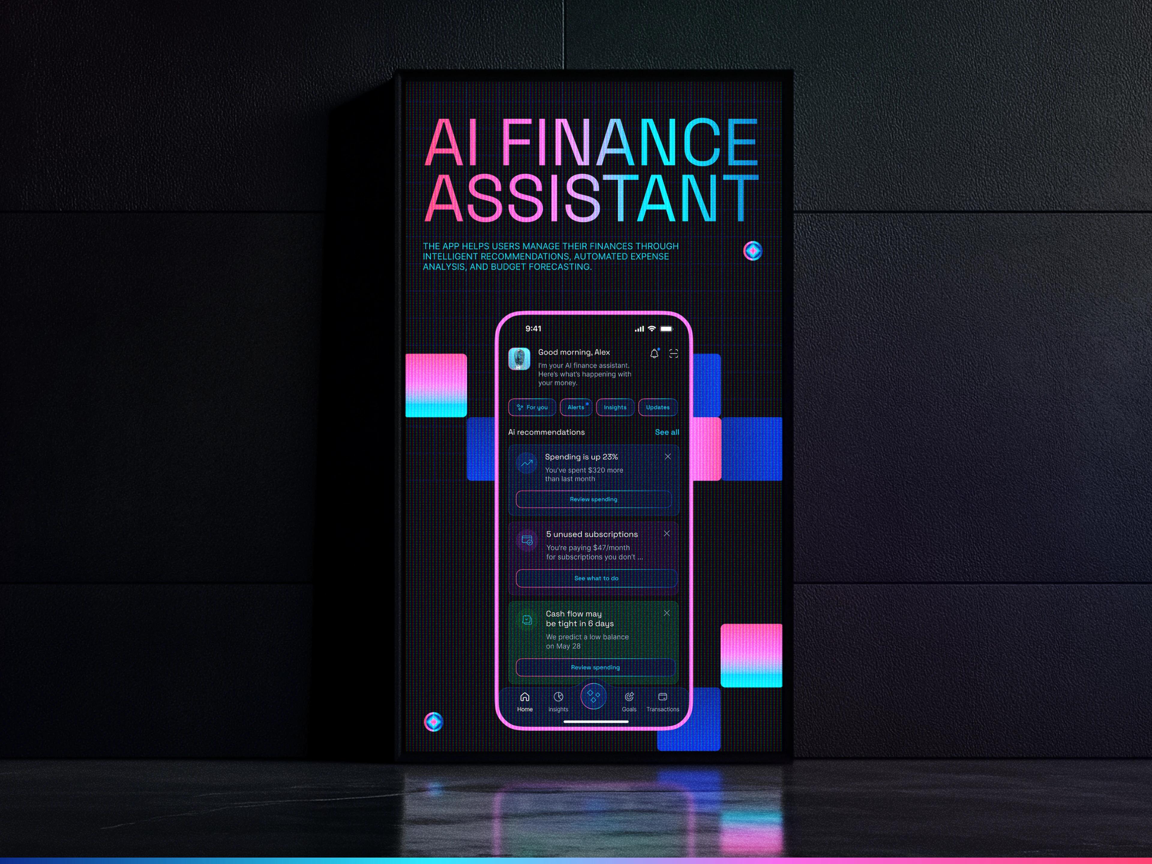 AI Finance Assistant — Fintech App / UX UI Mobile App — Изображение №6 — Интерфейсы на Dprofile