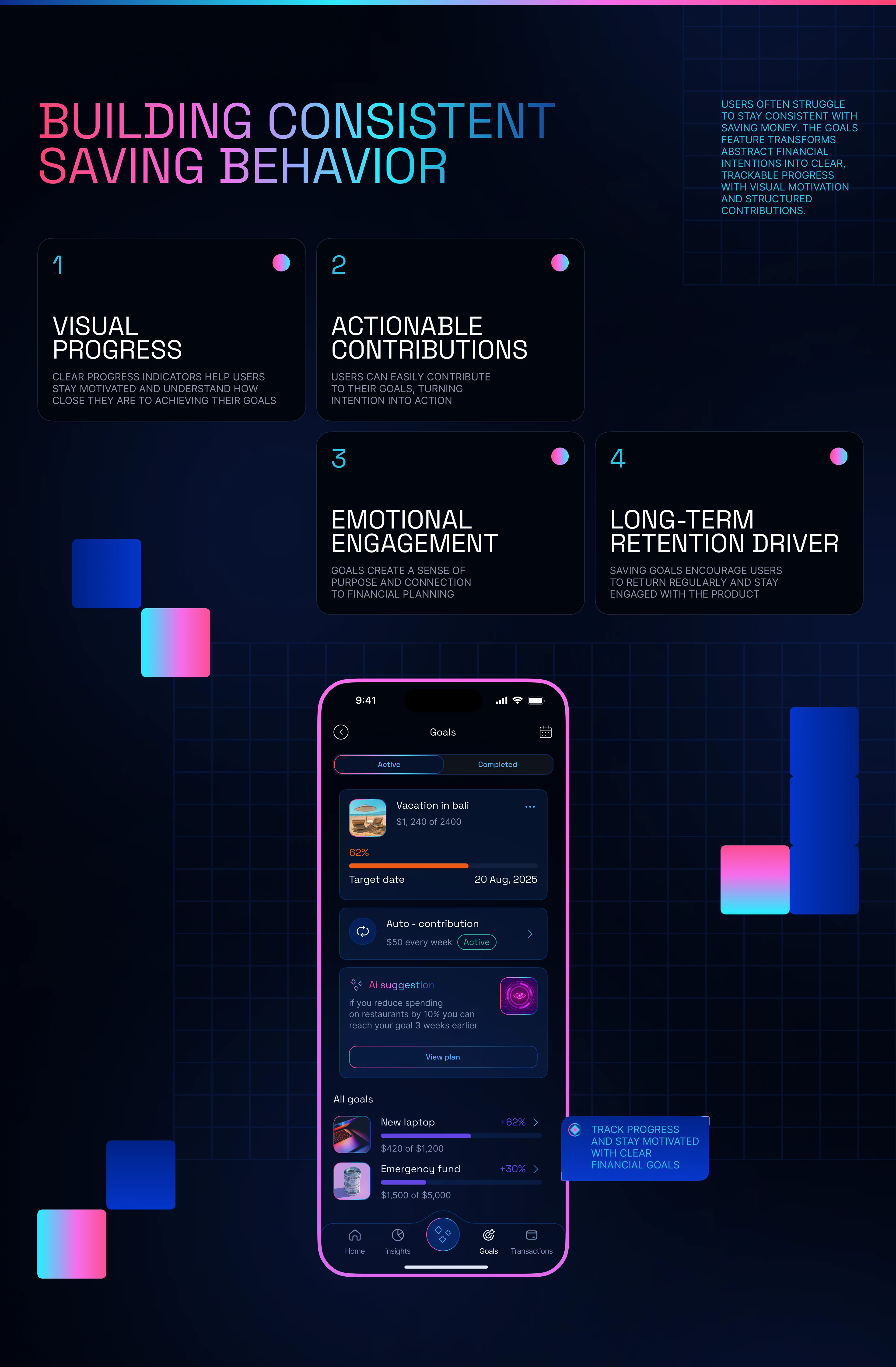 AI Finance Assistant — Fintech App / UX UI Mobile App — Изображение №12 — Интерфейсы на Dprofile