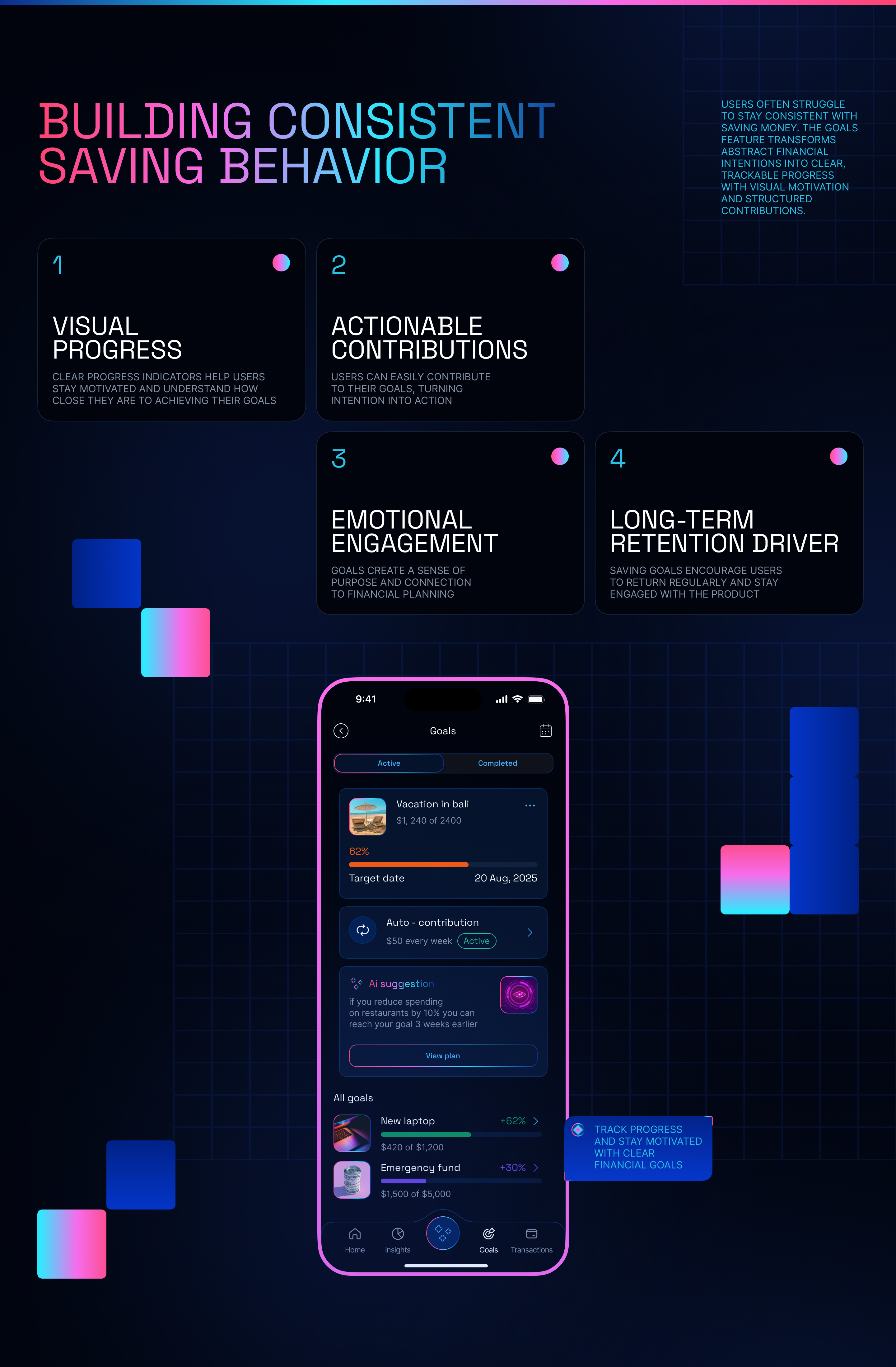 AI Finance Assistant — Fintech App / UX UI Mobile App — Изображение №12 — Интерфейсы на Dprofile