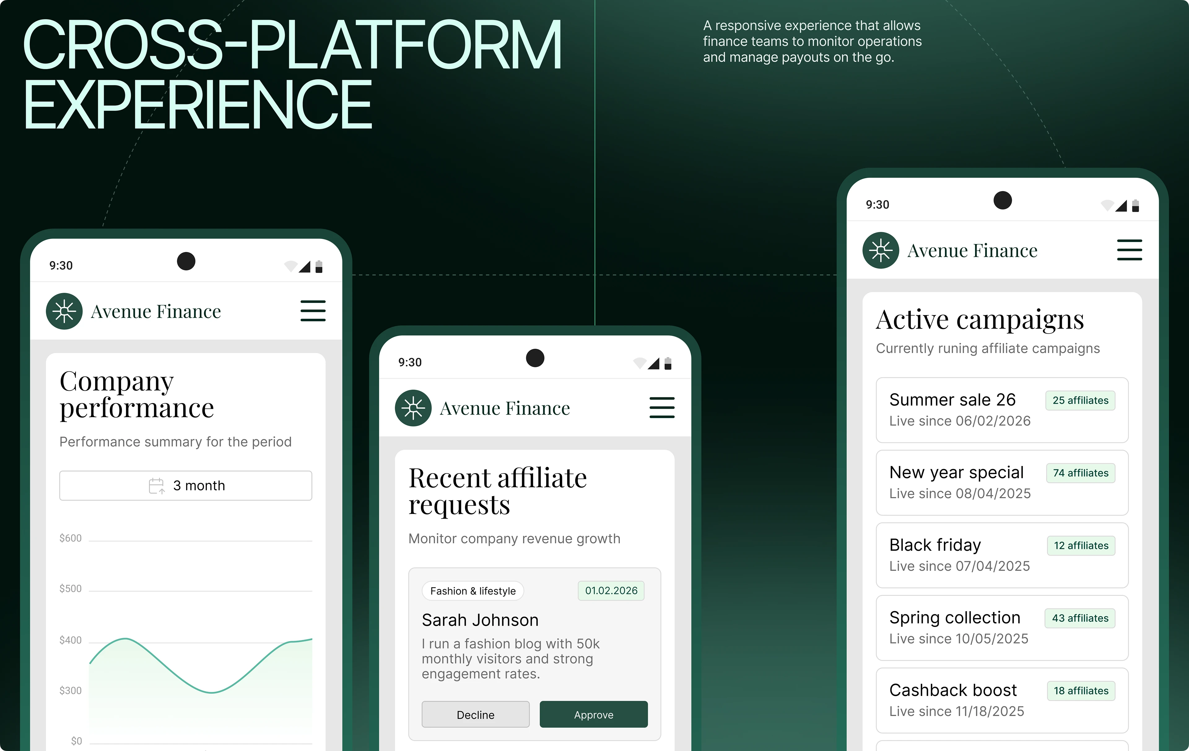 Avenue Finance — B2B Finance Platform — Изображение №12 — Интерфейсы на Dprofile