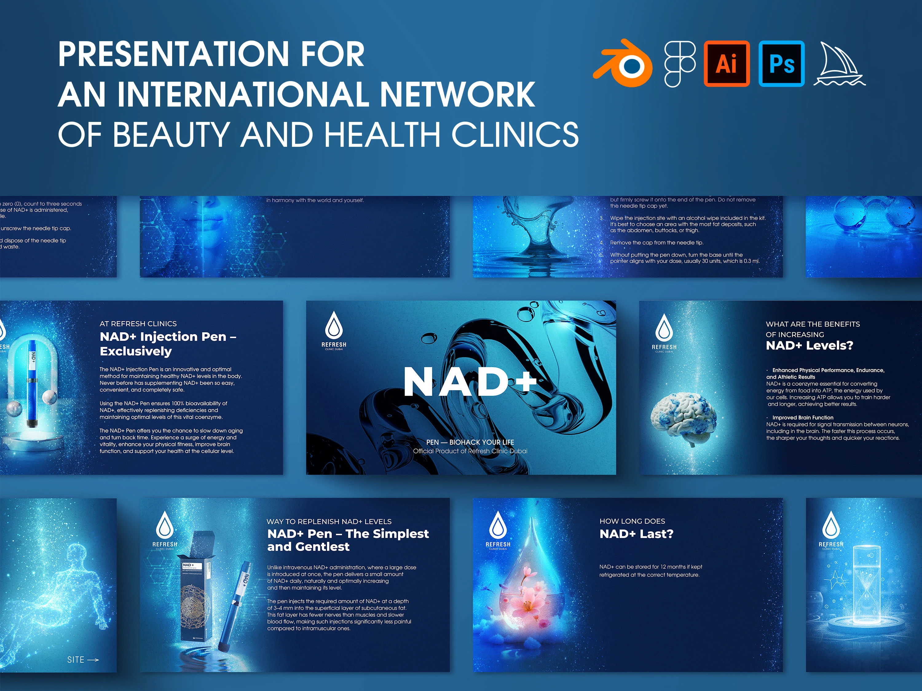 PRESENTATION NETWORK OF BEAUTY AND HEALTH CLINICS — Изображение №1 — Иллюстрация, Маркетинг на Dprofile