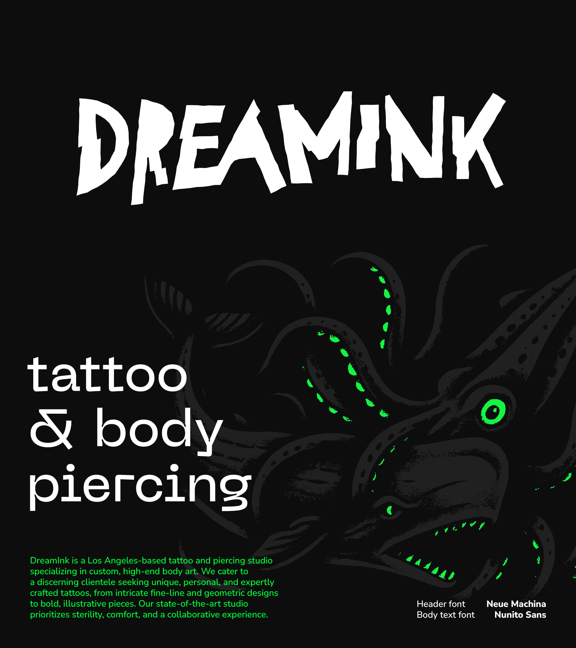 Dreamink. Брендинг тату-студии — Изображение №1 — Брендинг на Dprofile