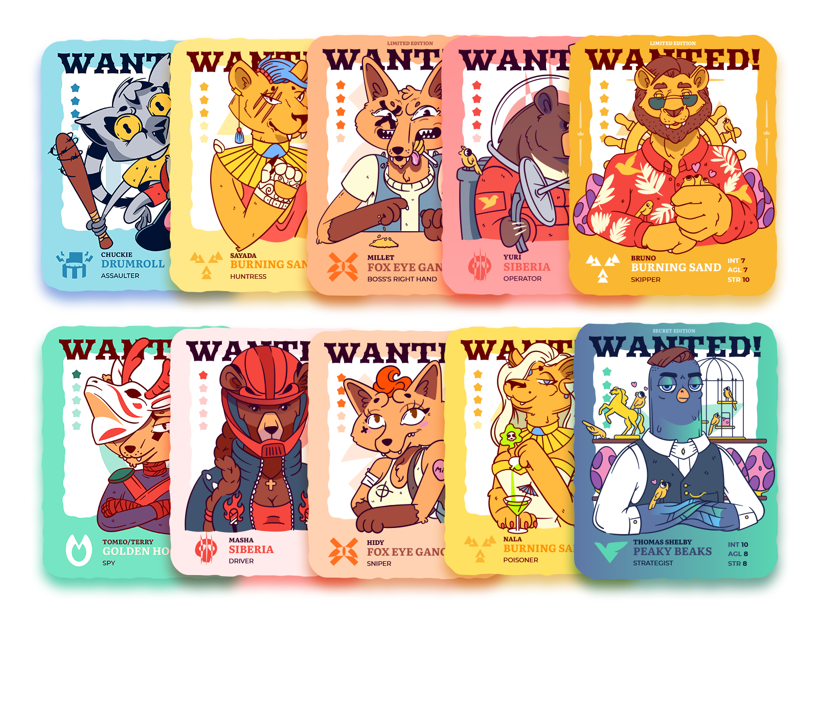 NFT-коллекция "Street beasts" — Изображение №3 — Иллюстрация на Dprofile