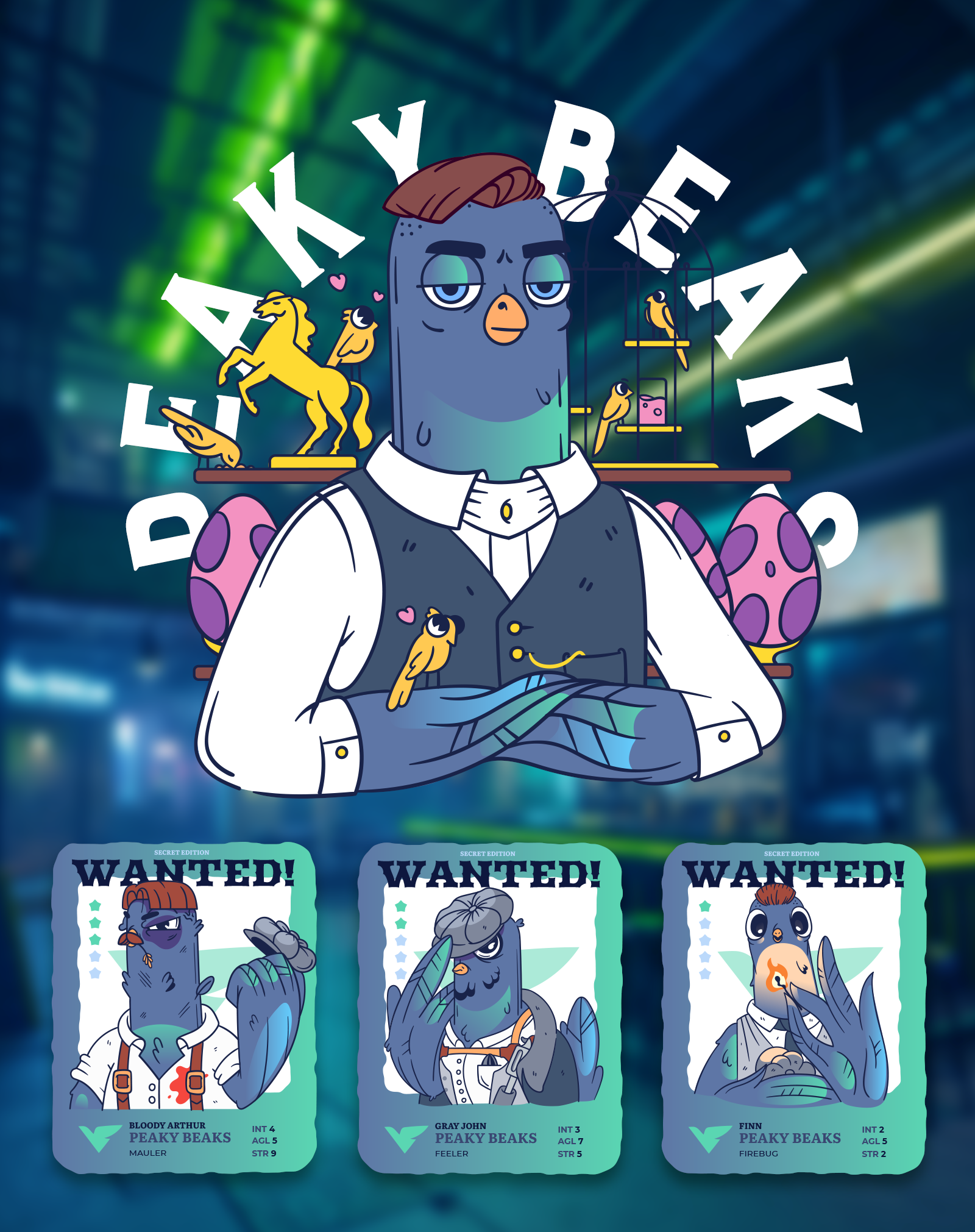 NFT-коллекция "Street beasts" — Изображение №6 — Иллюстрация на Dprofile