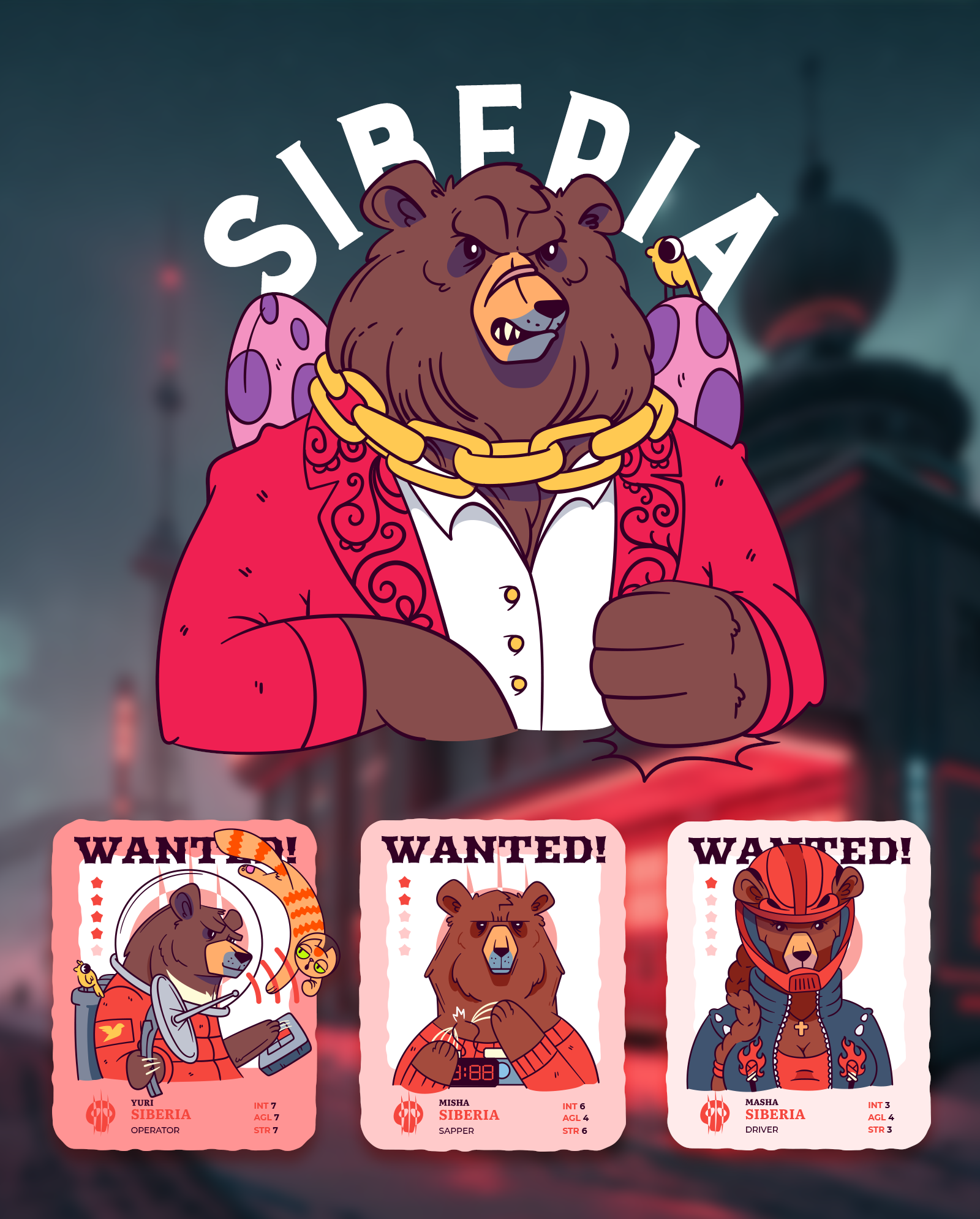 NFT-коллекция "Street beasts" — Изображение №13 — Иллюстрация на Dprofile