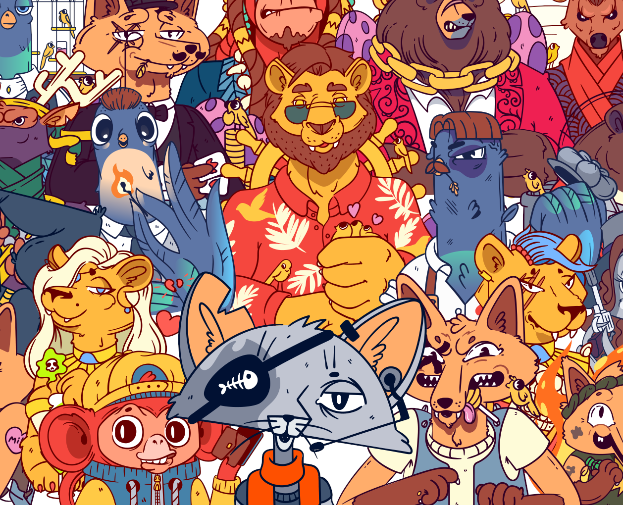 NFT-коллекция "Street beasts" — Иллюстрация на Dprofile