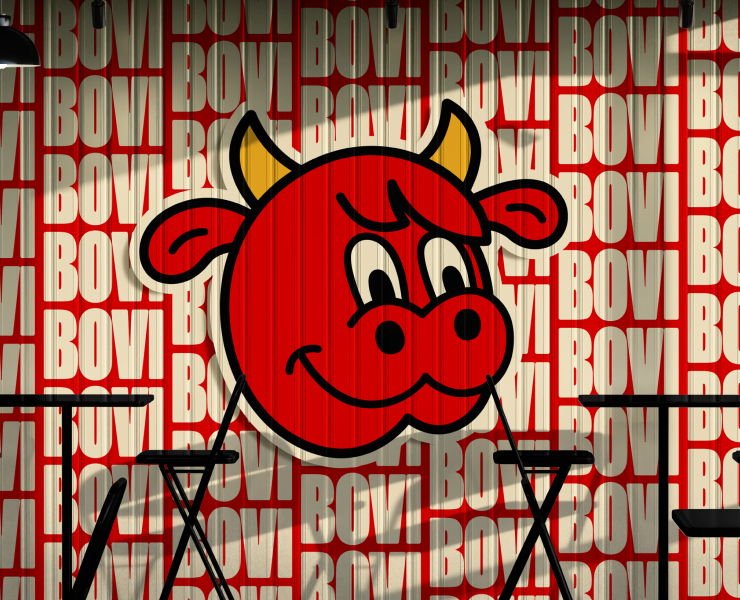 Bovi — айдентика бургерной на Dprofile