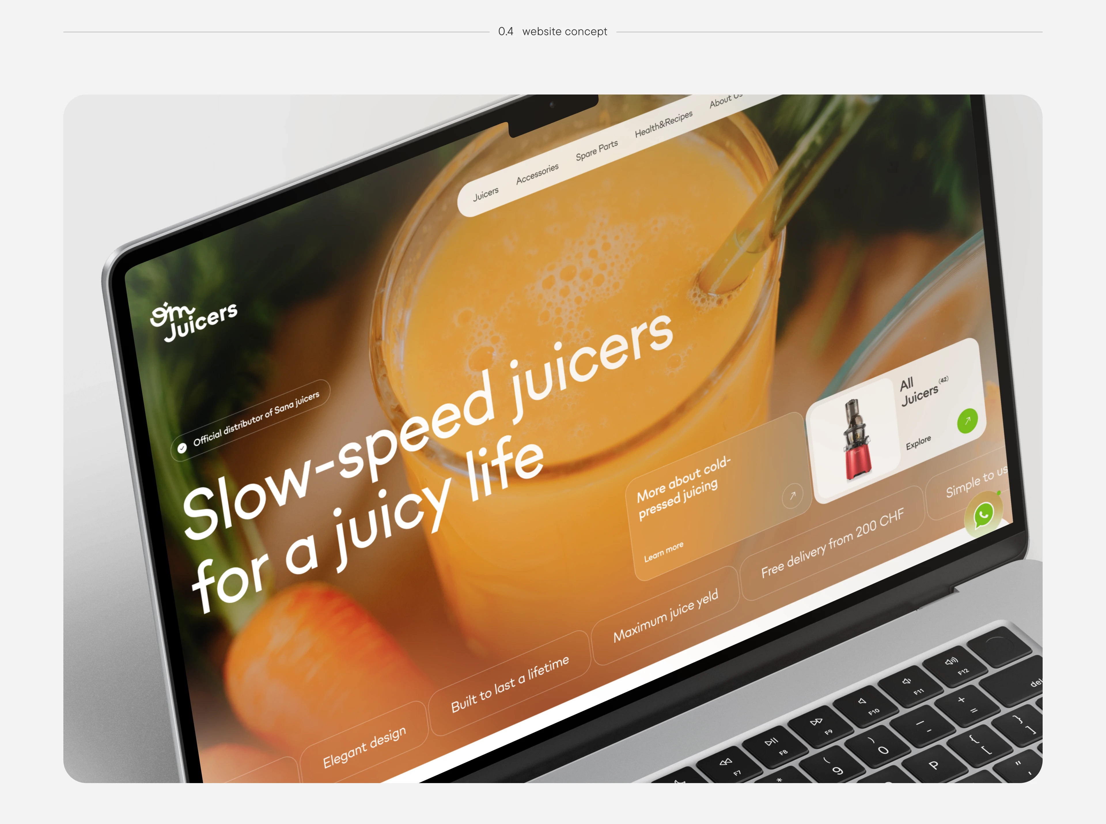 Онлайн-магазин премиальных соковыжималок — Изображение №6 — Интерфейсы на Dprofile