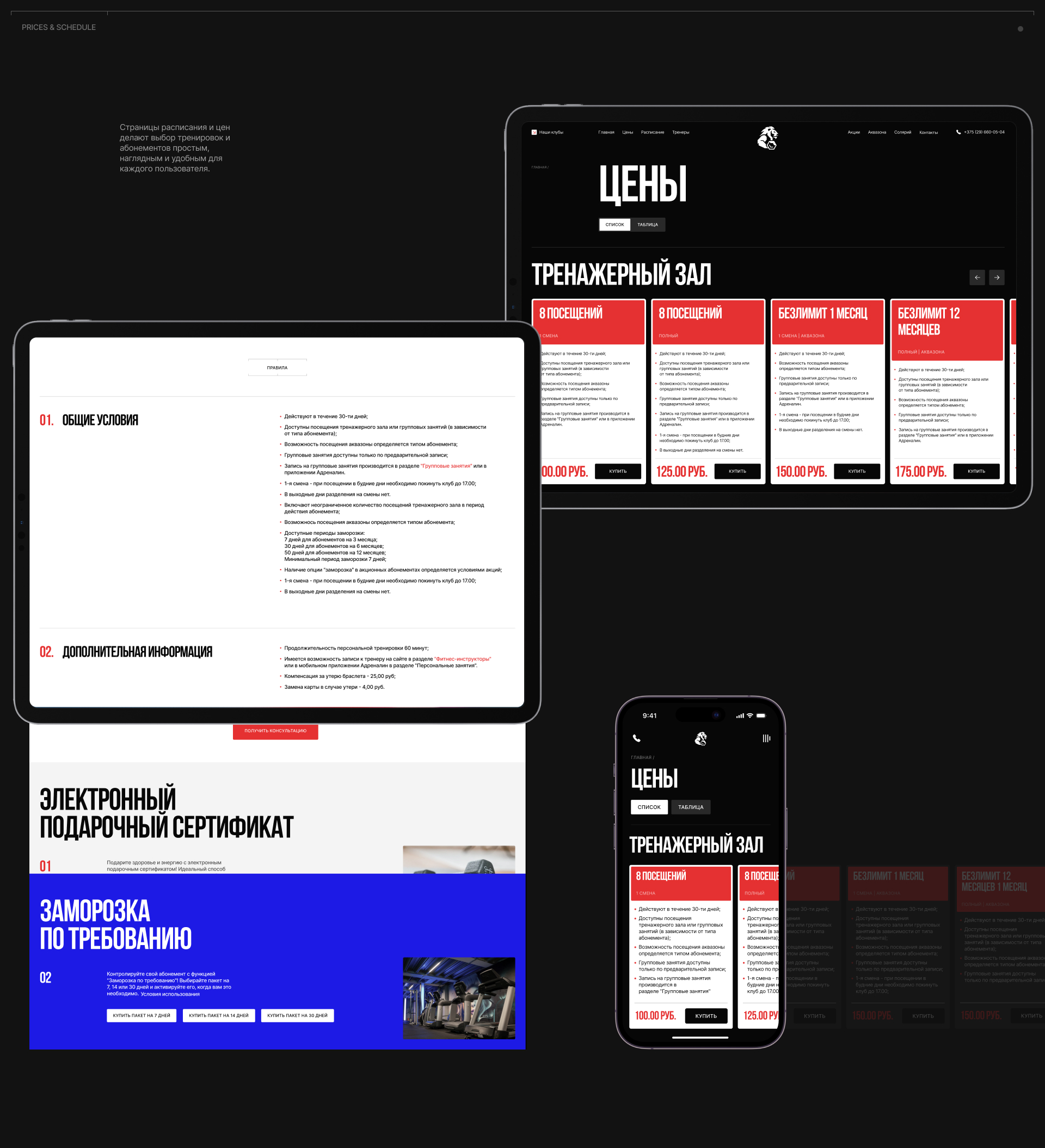 АДРЕНАЛИН / Крупнейшая фитнес сеть — Изображение №7 — Интерфейсы, Брендинг на Dprofile