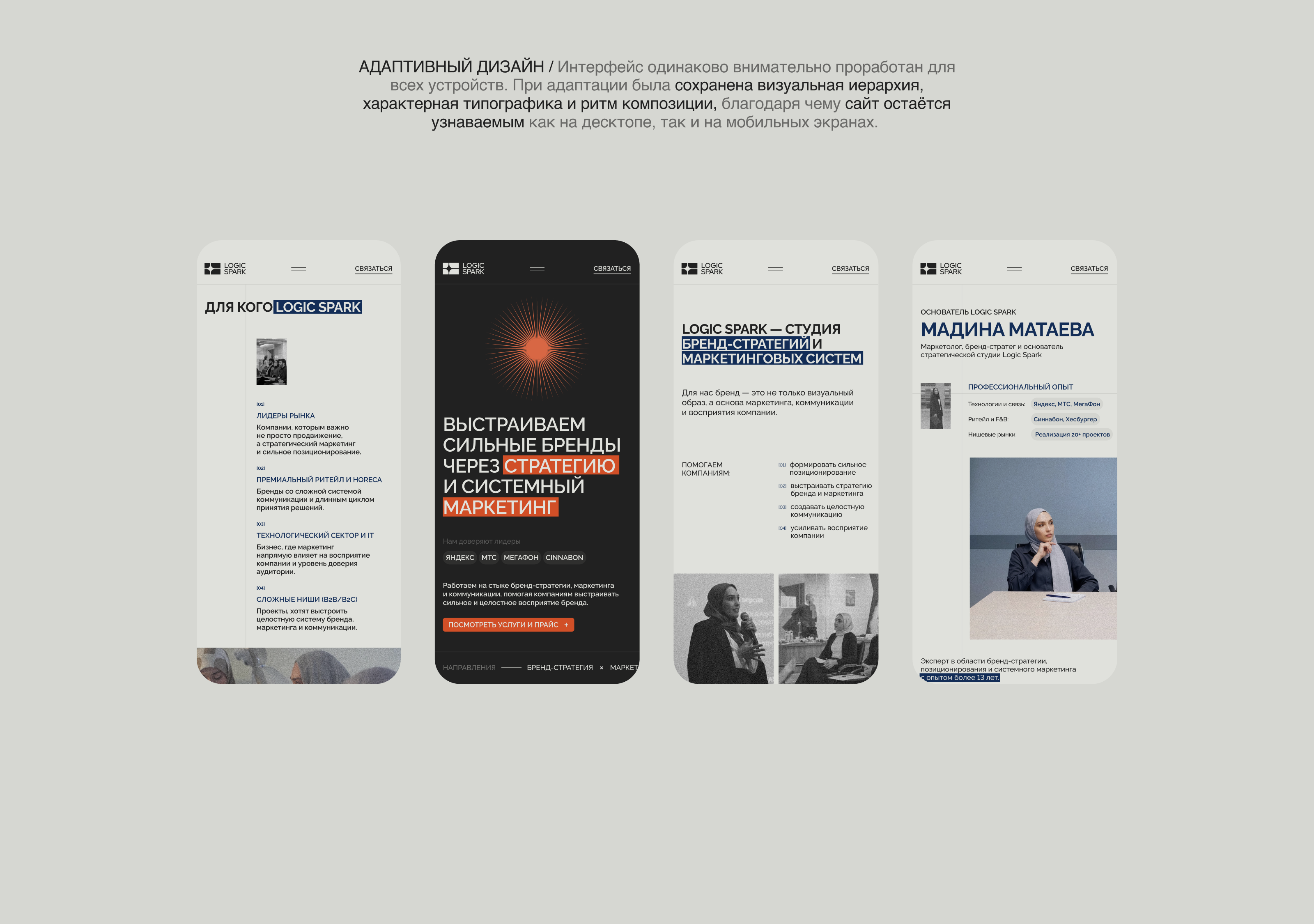 LOGICSPARK / website — Изображение №3 — Интерфейсы на Dprofile