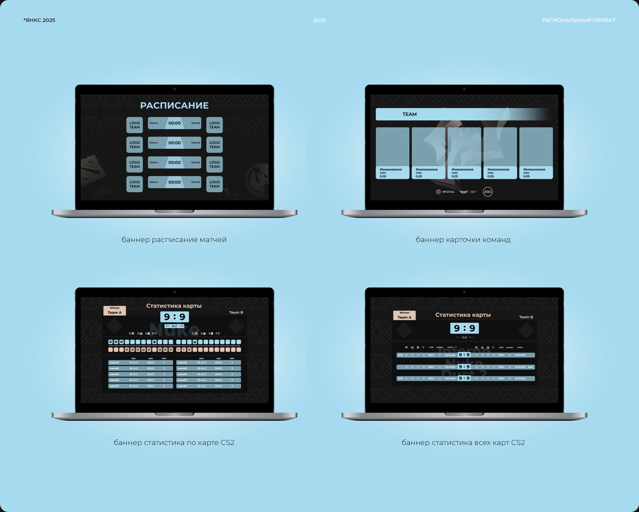 ЯНКС 2025  Чемпионат ЯНАО по киберспорту — Изображение №9 — Брендинг, 3D на Dprofile