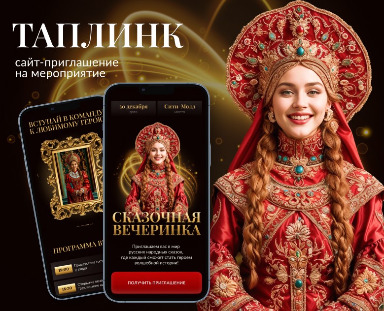 Taplink / Таплинк для мероприятия — Интерфейсы, Графика на Dprofile