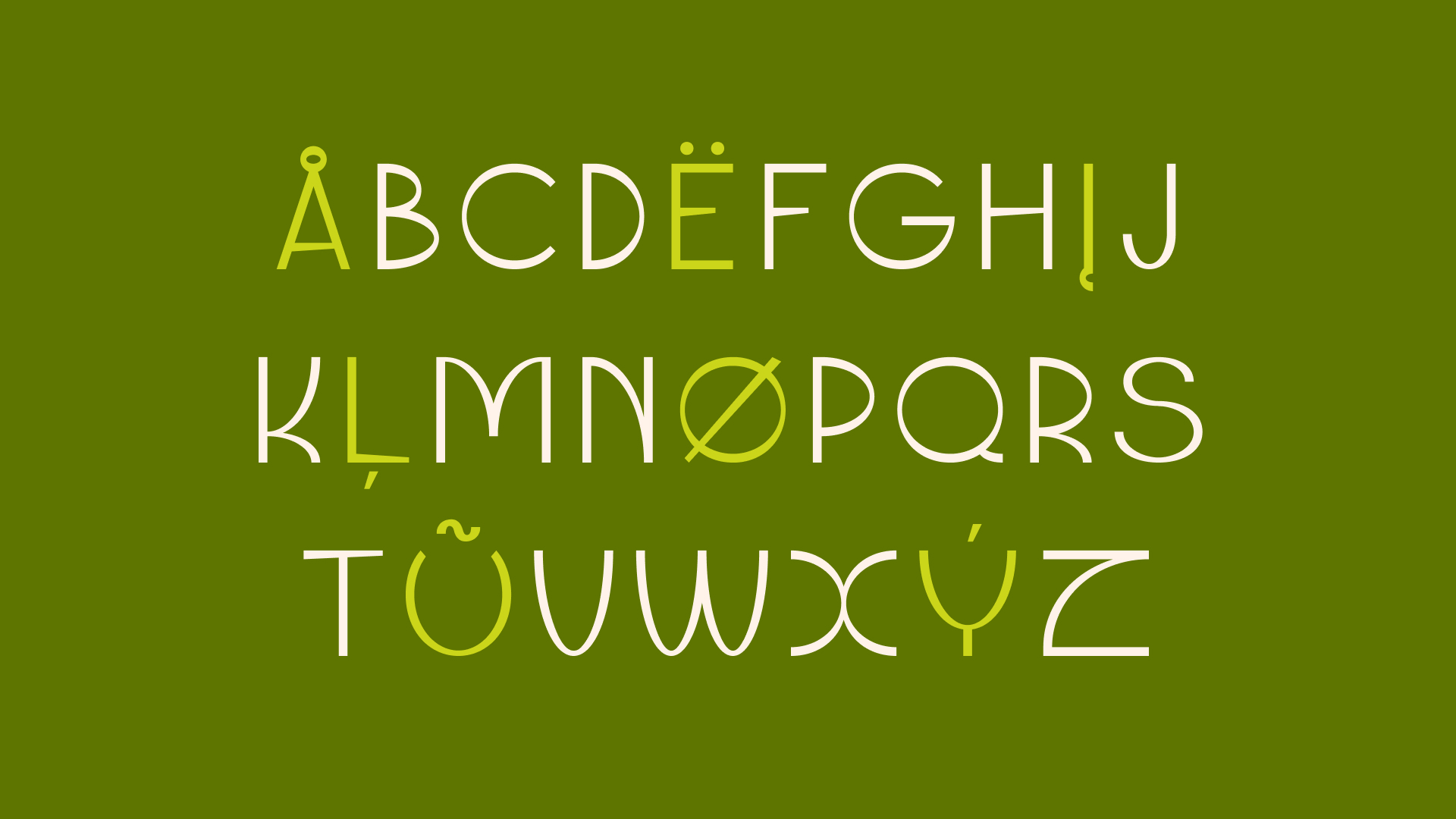 Хоровод — бесплатный шрифт — Изображение №3 — Графика на Dprofile