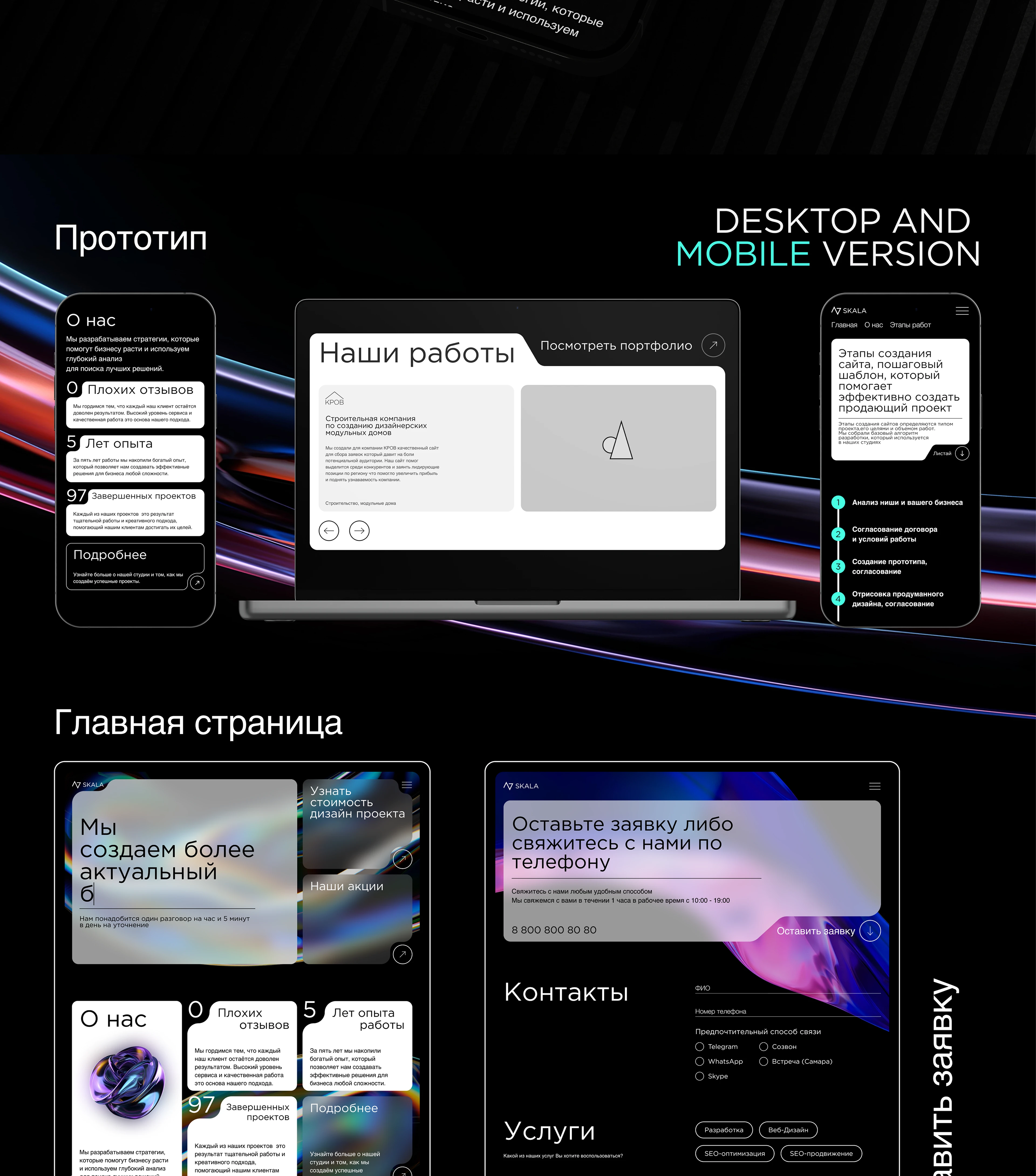 Веб-дизайн: Веб студия по созданию дизайна и разработки — Изображение №3 — Интерфейсы, Брендинг на Dprofile